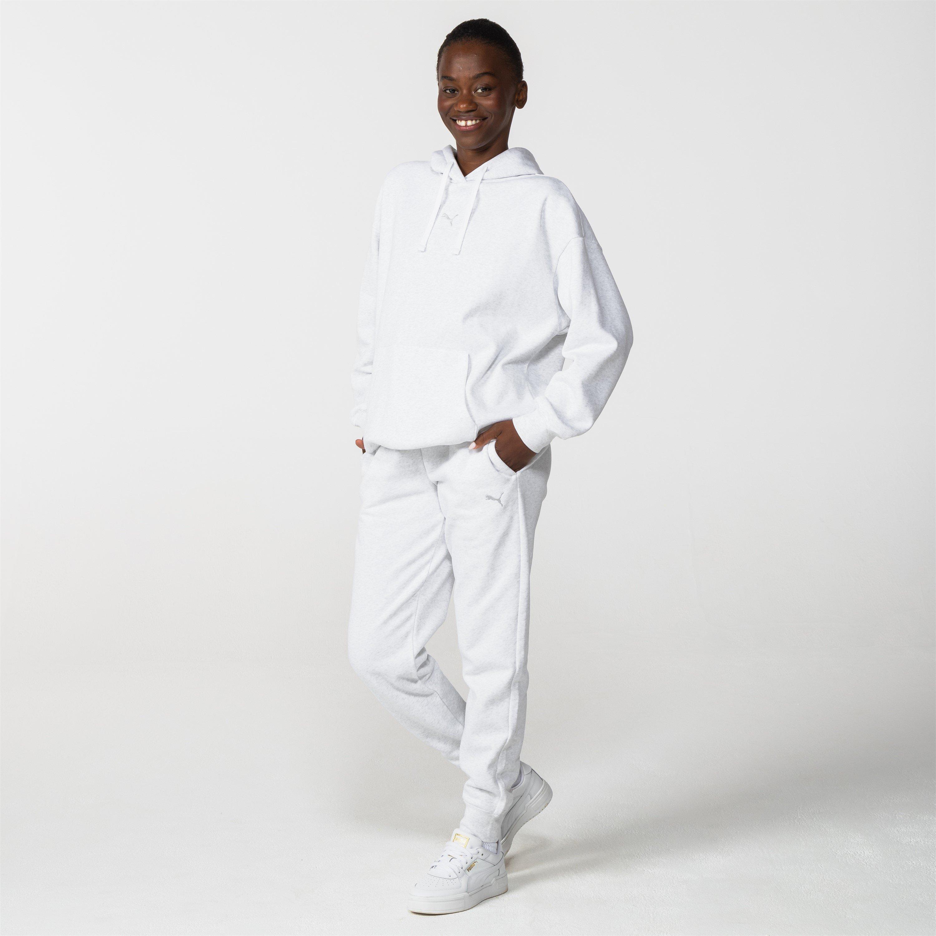 Ice Grey Marl - Puma - Women's Essentials Oversized Hoodie - 4