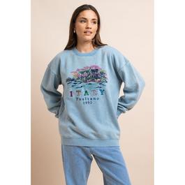 Daisy Street Embroidered Sweatshirt