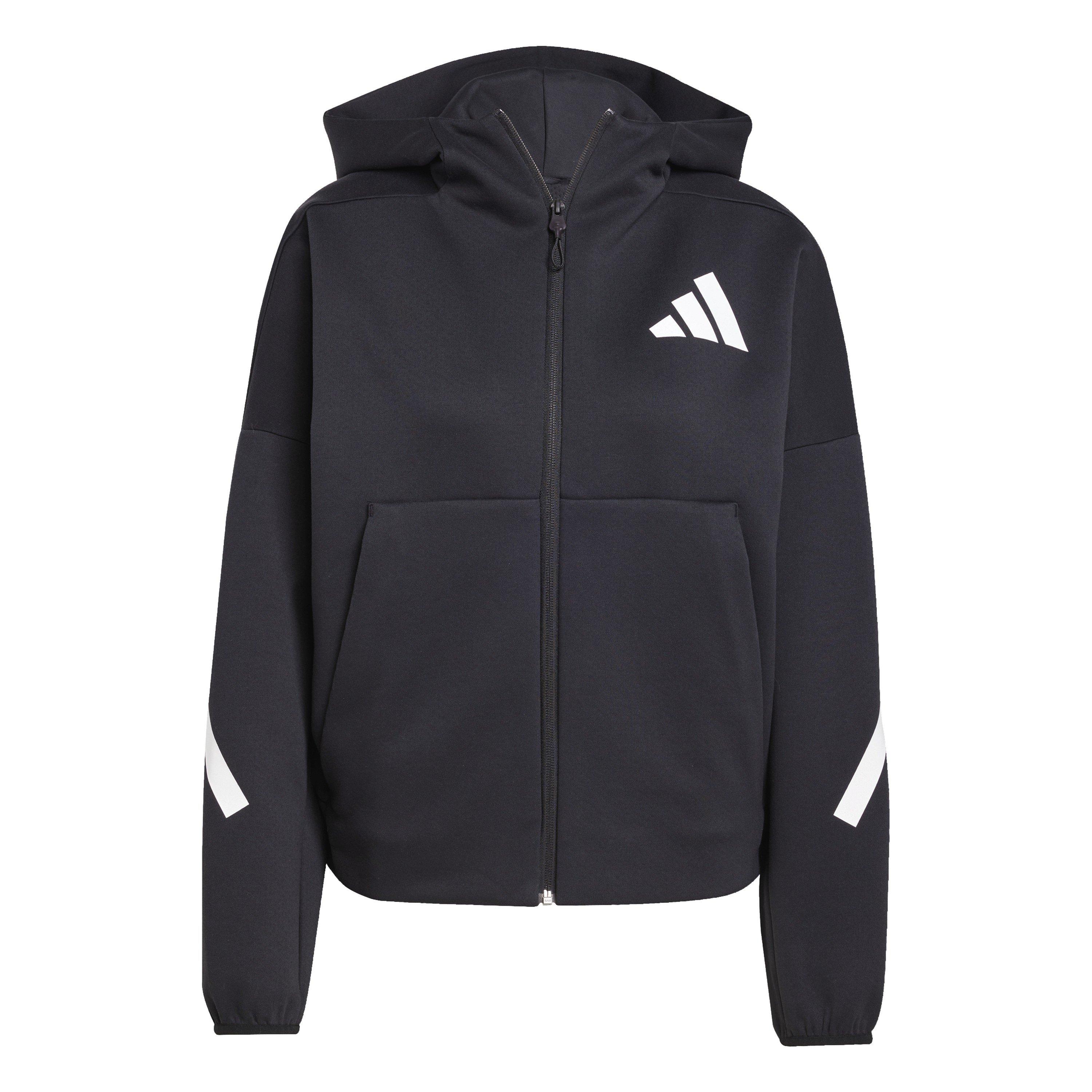 Adidas Women's Z.n.e. Full Zip Tracksuit Top - Black - 16 (XL)
