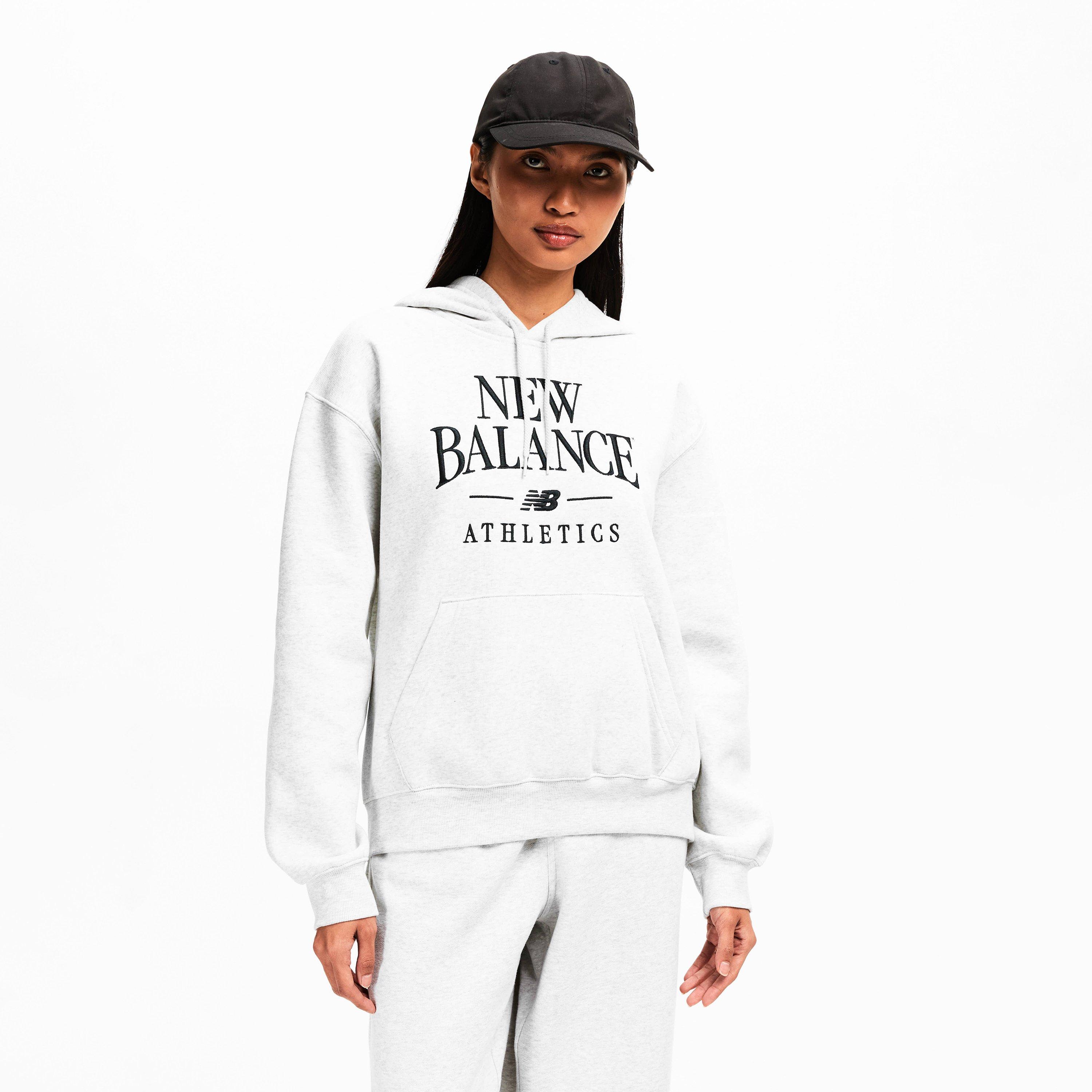 Light Grey - New Balance - Women's NBLS Heritage Pull Over Hoodie - 3