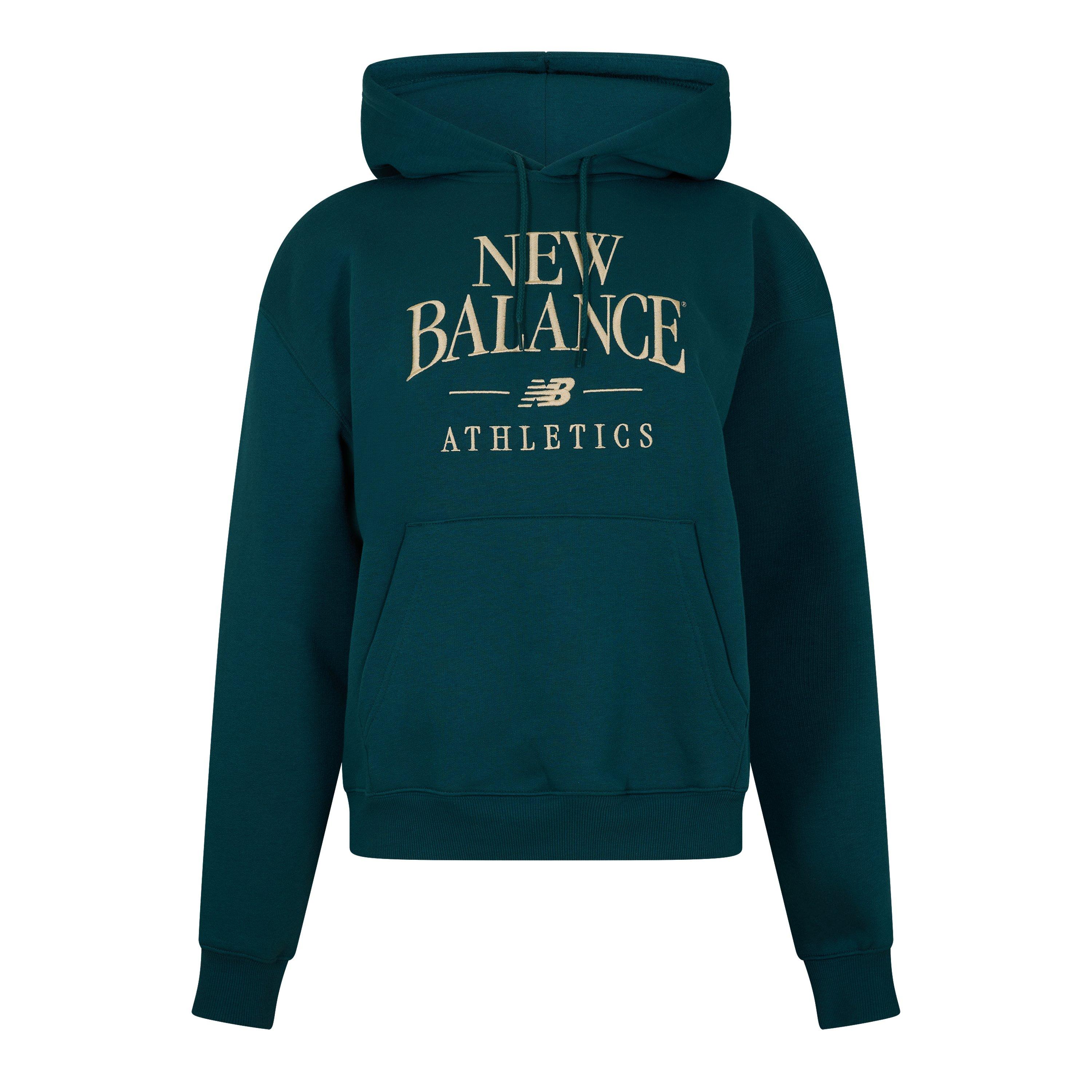 New Balance Women's Trackside Pull Over Hoody - Green - 10 (S)
