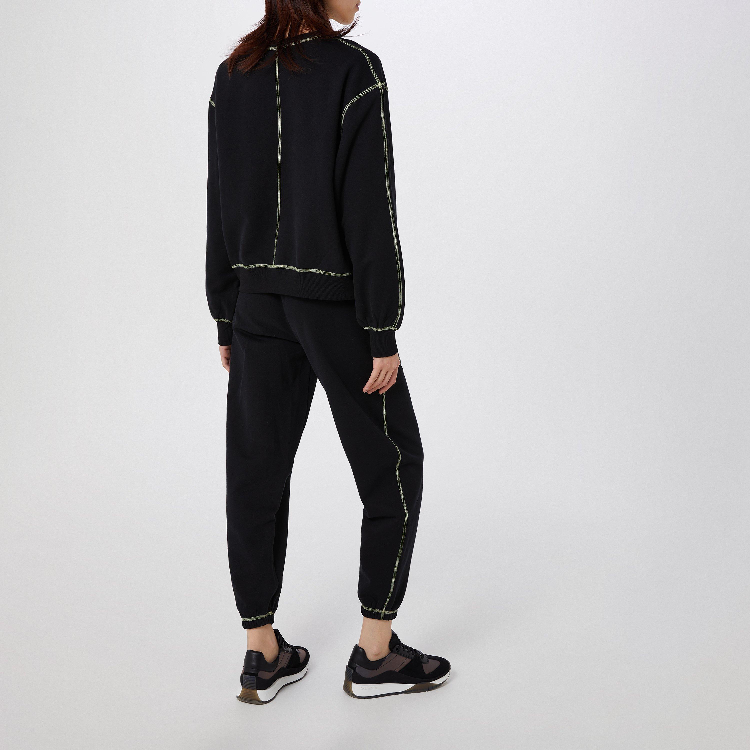 Schwarz/Limette - Calvin Klein - Long Sleeve Sweater - 3