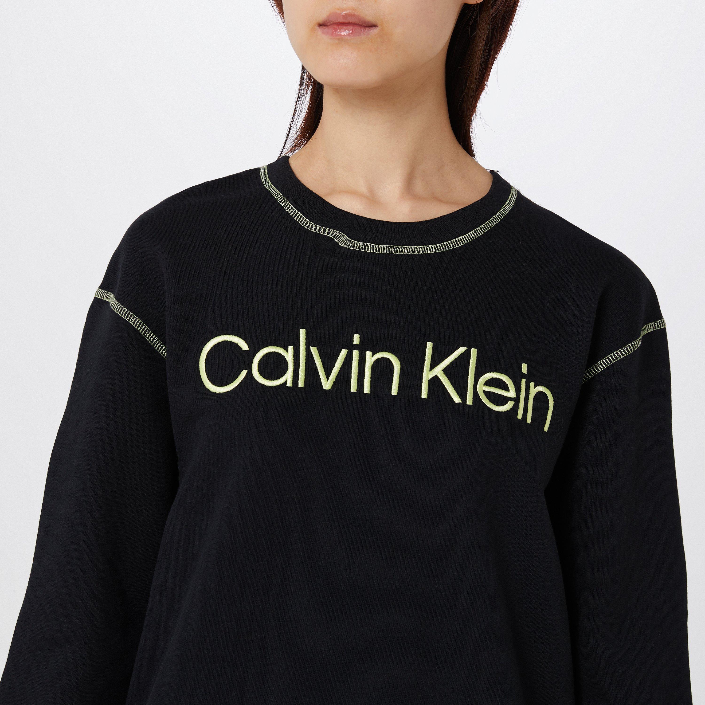 Schwarz/Limette - Calvin Klein - Long Sleeve Sweater - 4