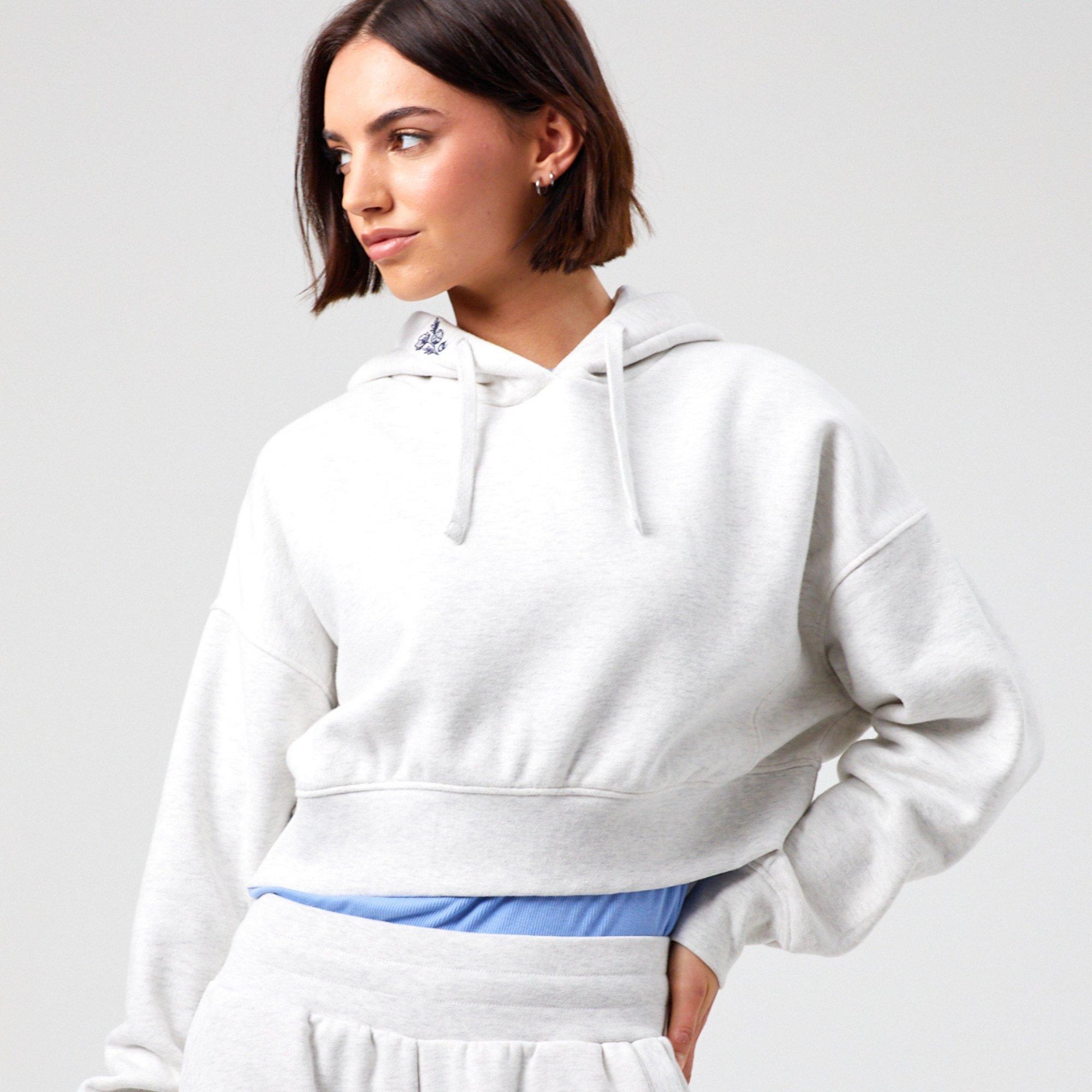 White Marl - Original Creator - Crop Hoodie - 2