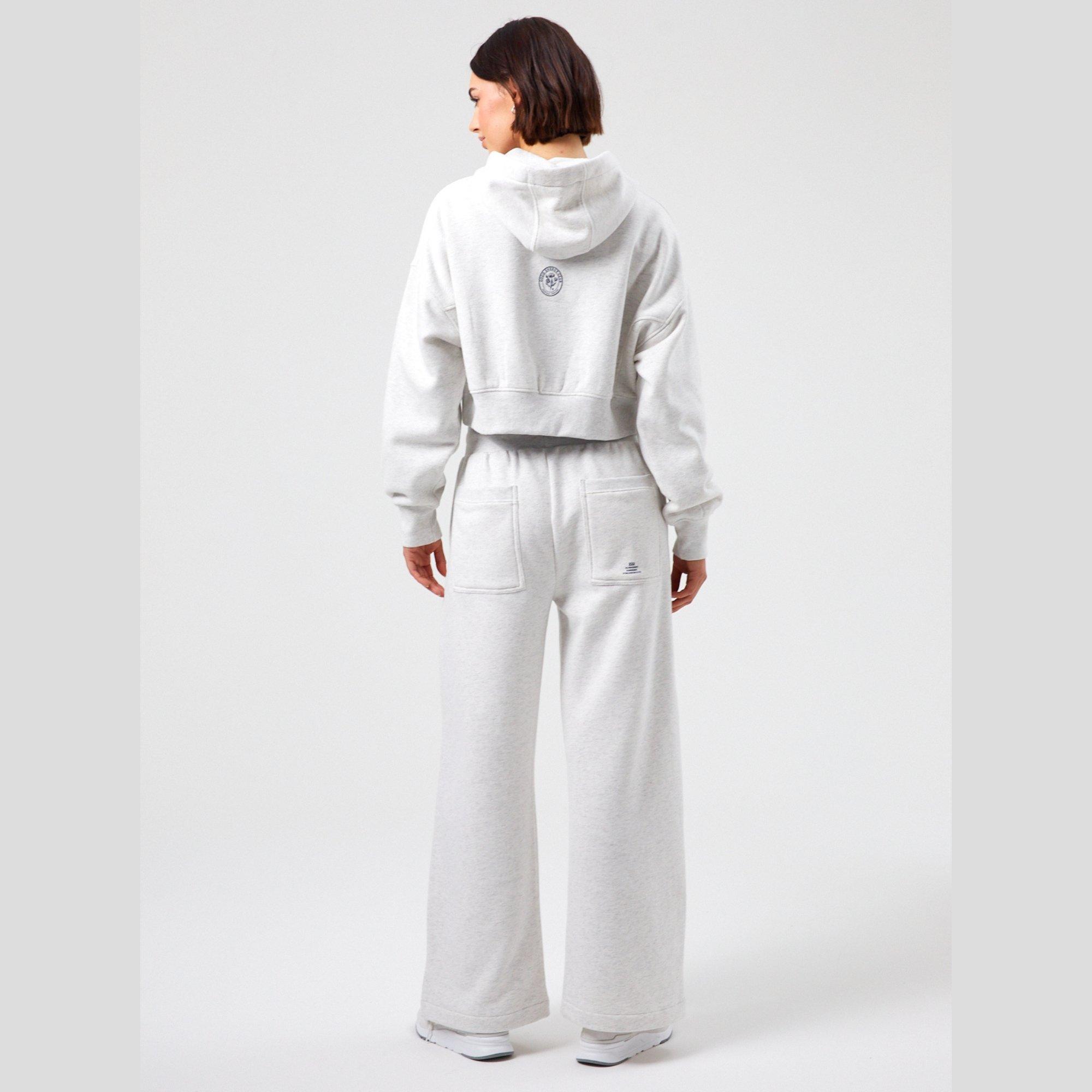 White Marl - Original Creator - Crop Hoodie - 5
