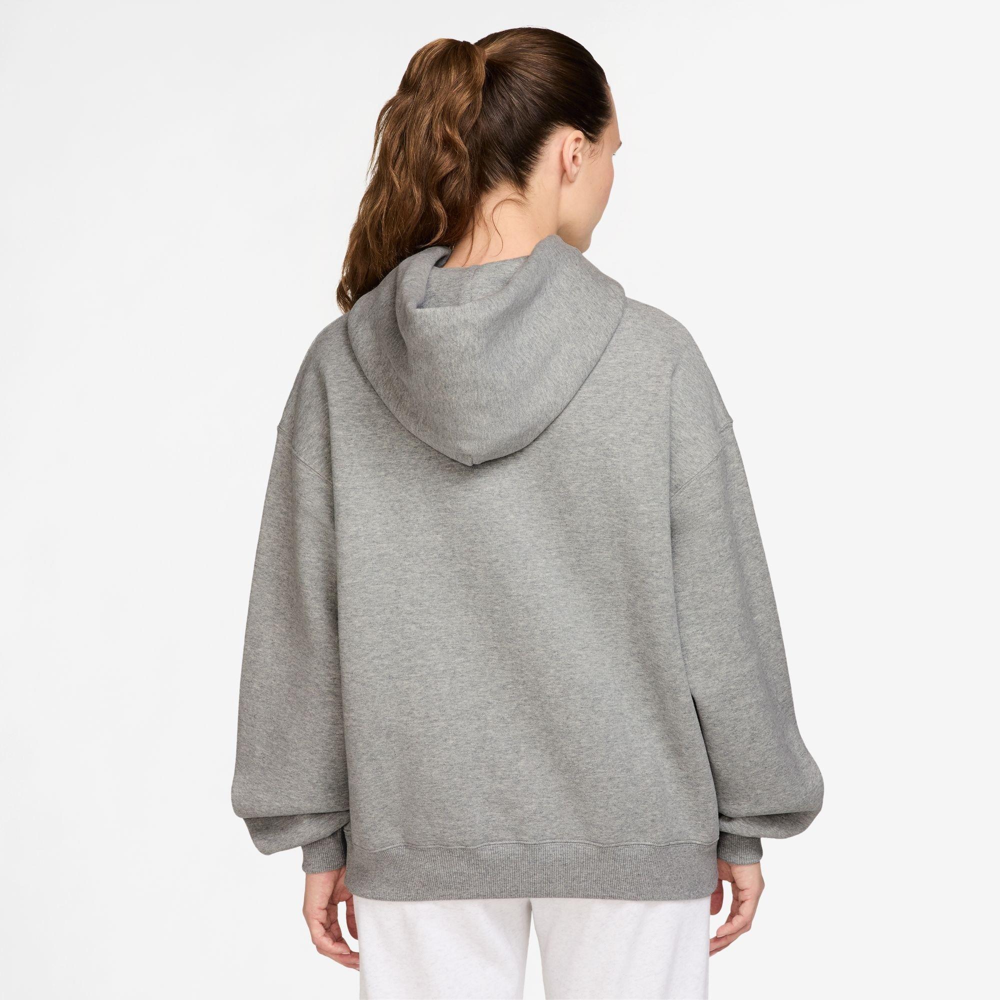 Nike Studio Fleece Medium Weight Hoodie 'Dark Grey Heather Sail' (Women's) — foto 3