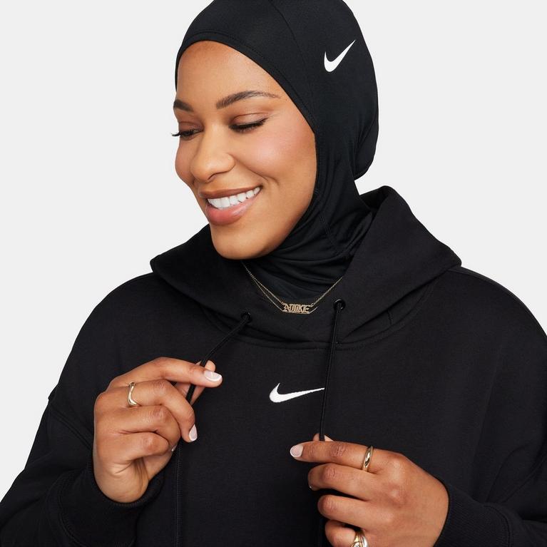 Schwarz/Weiß - Nike - Sportswear Phoenix Fleece Women's Over-Oversized Pullover Hoodie - 3