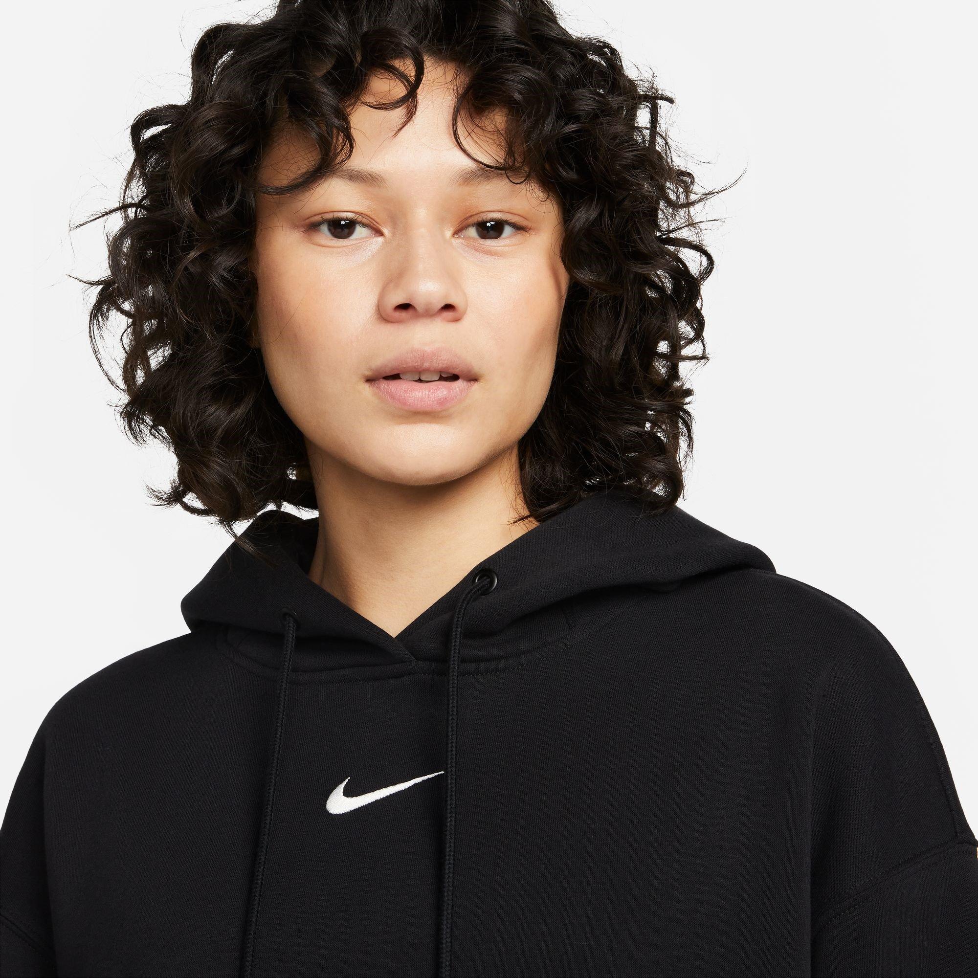 Nero/Bianco - Nike - Sportswear Phoenix Fleece Women's Over-Oversized Pullover Hoodie - 4