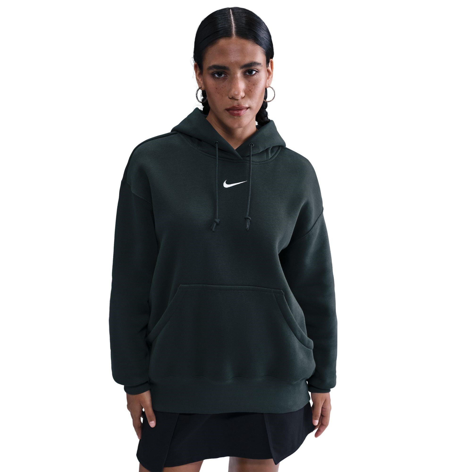 Nike Women's Sportswear Phoenix Fleece Over-Oversized Pullover Hoodie - Seaweed/Sail - 8 (XS)