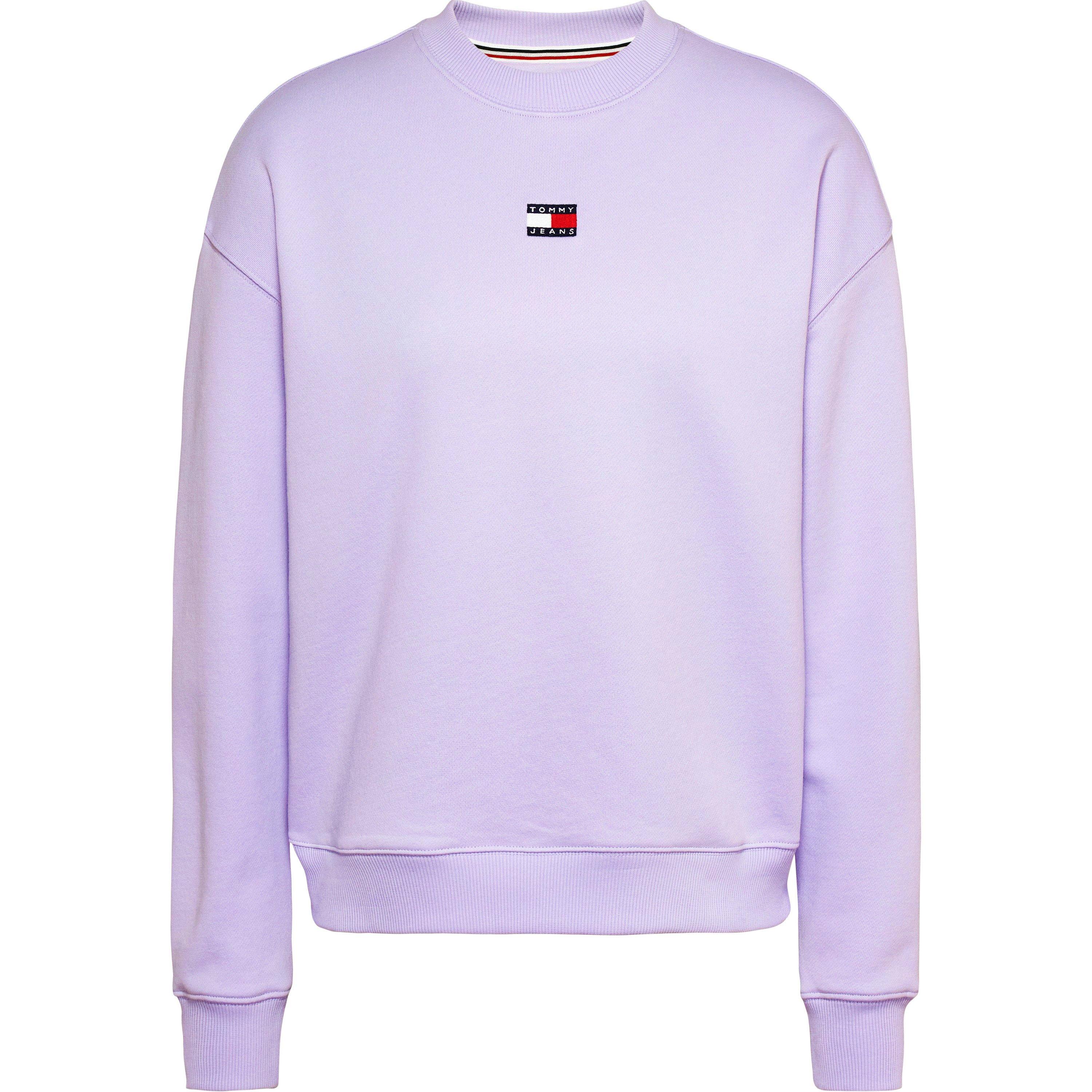 Lavender Flower - Tommy Jeans - Badge Crew Sweatshirt - 1