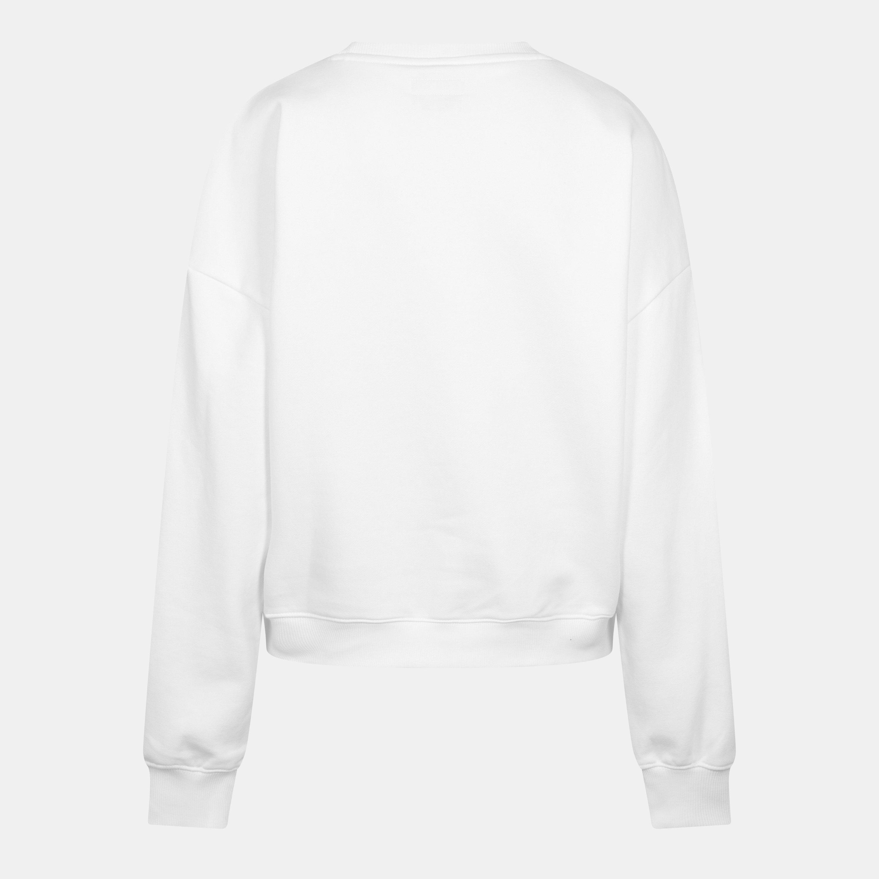 Blanco puro - Guess - Women's Triangle Icon Sweatshirt - 2