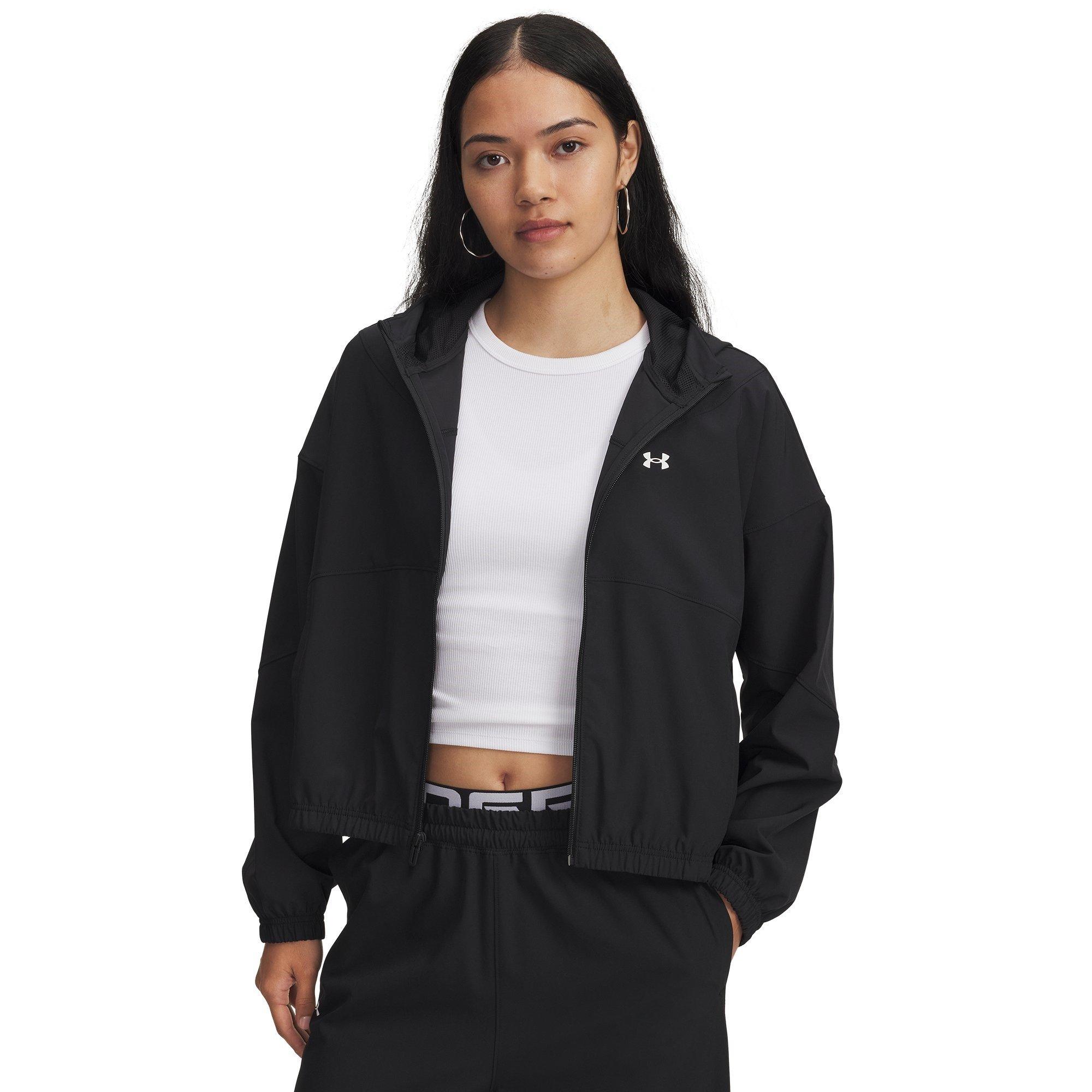 Black - Under Armour - Women's Rival Woven Tracksuit Top - 1