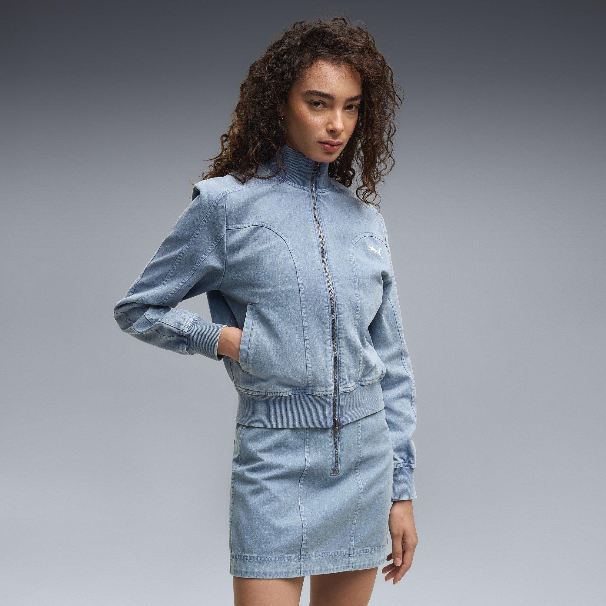 Cool Blue - Puma - Women's Arch Wash Tracksuit Top - 3