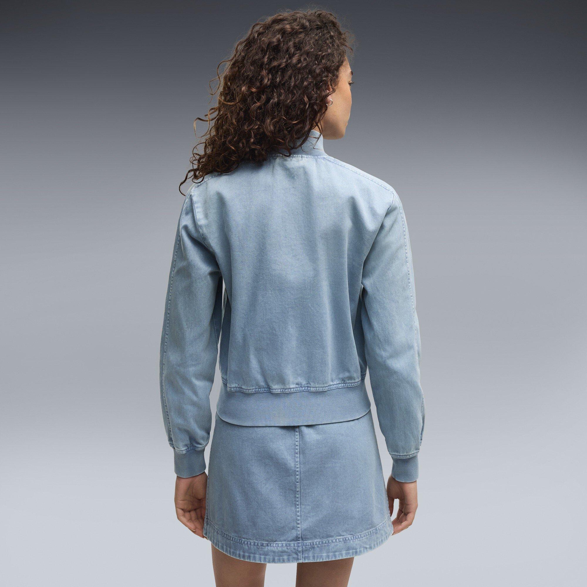 Cool Blue - Puma - Women's Arch Wash Tracksuit Top - 4