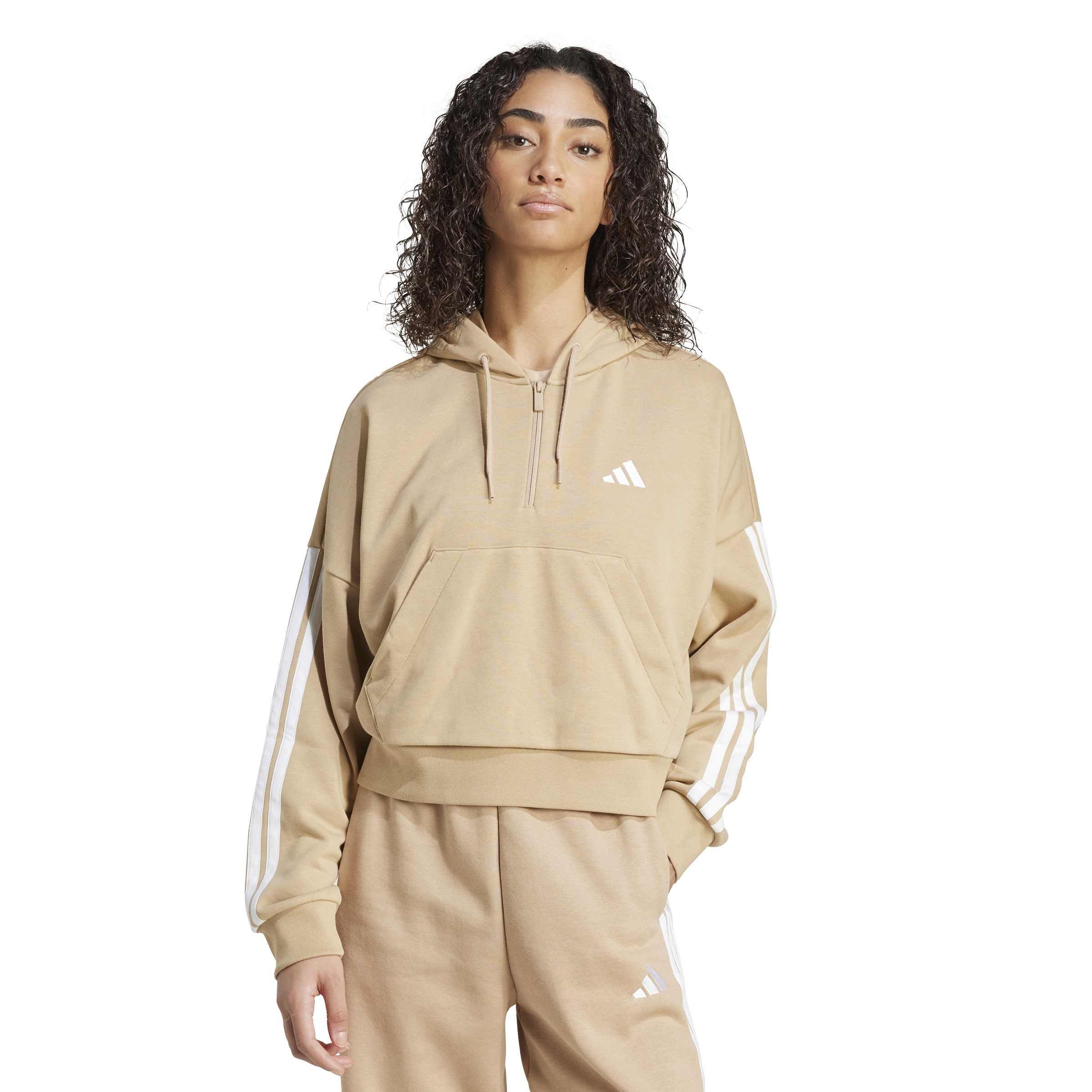 Warm Sandston - adidas - Adidas W 3S Ft Qz Hd Ld99 - 2