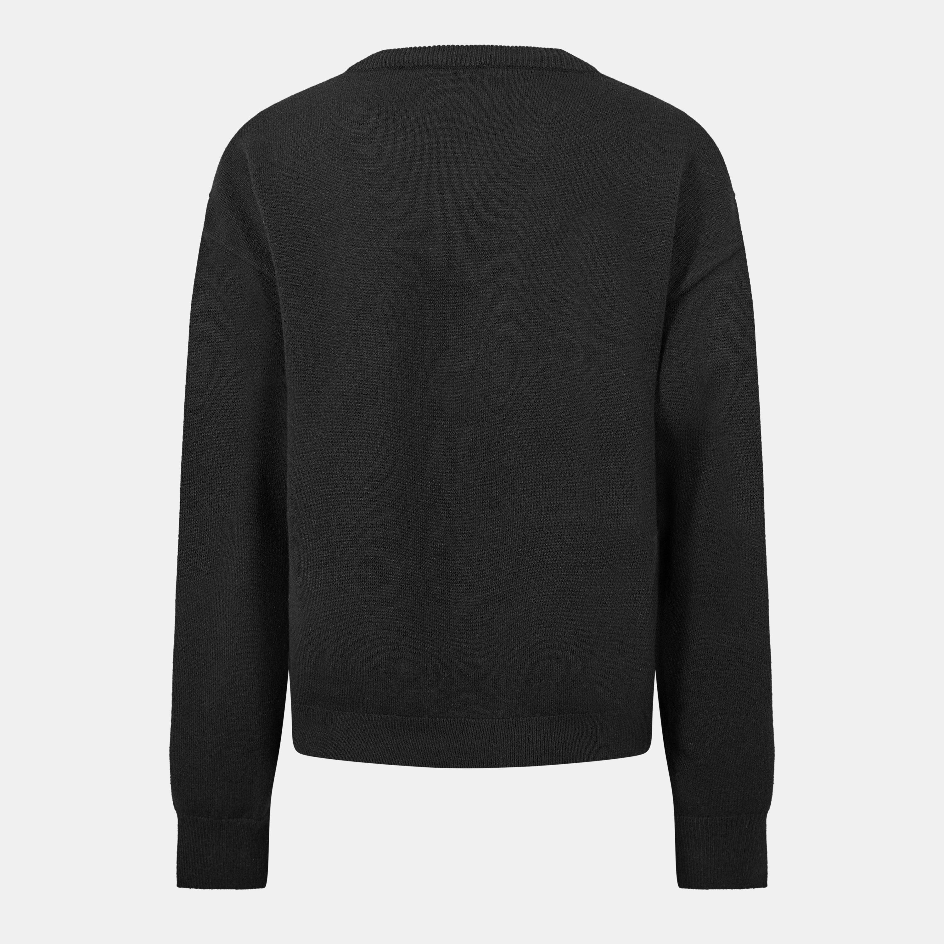 Black - Karl Lagerfeld - Women's Cotton Sweatshirt - 2