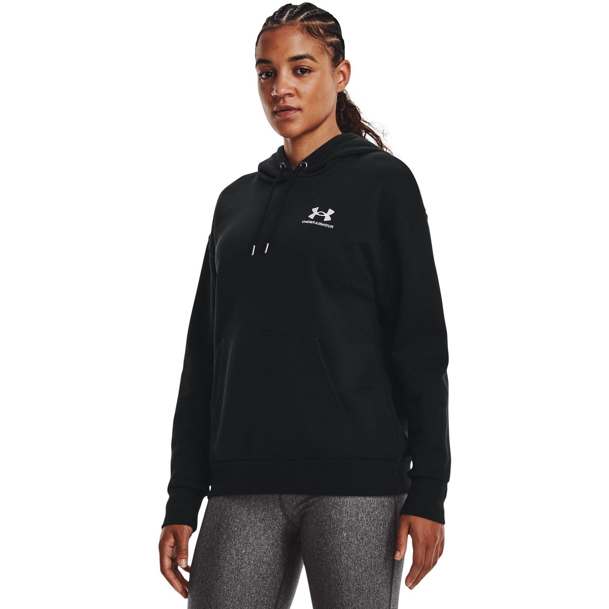 Schwarz - Under Armour - Essential Hoodie Womens - 3