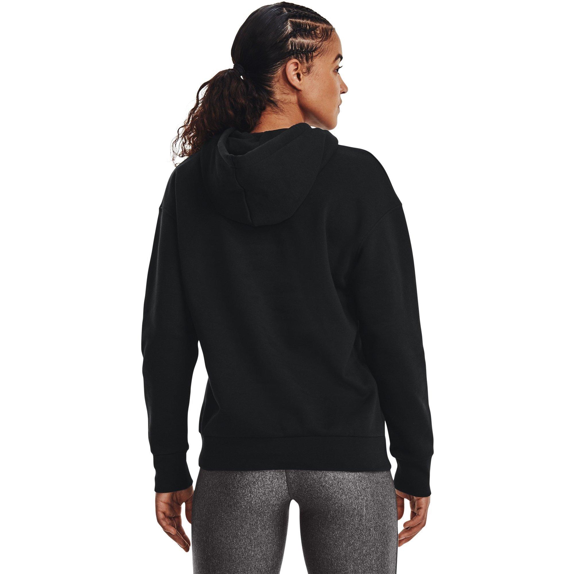 Schwarz - Under Armour - Essential Hoodie Womens - 4