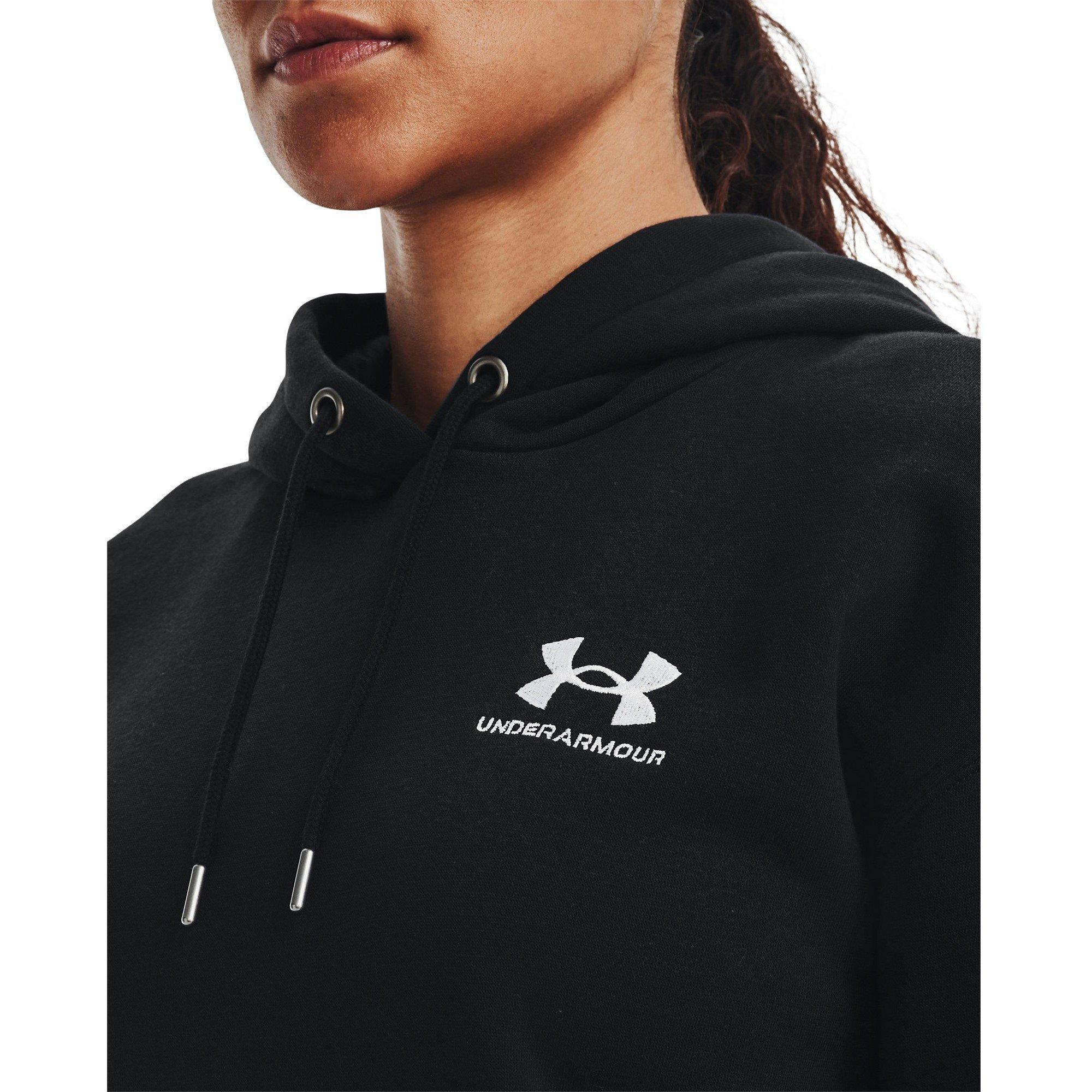 Schwarz - Under Armour - Essential Hoodie Womens - 10