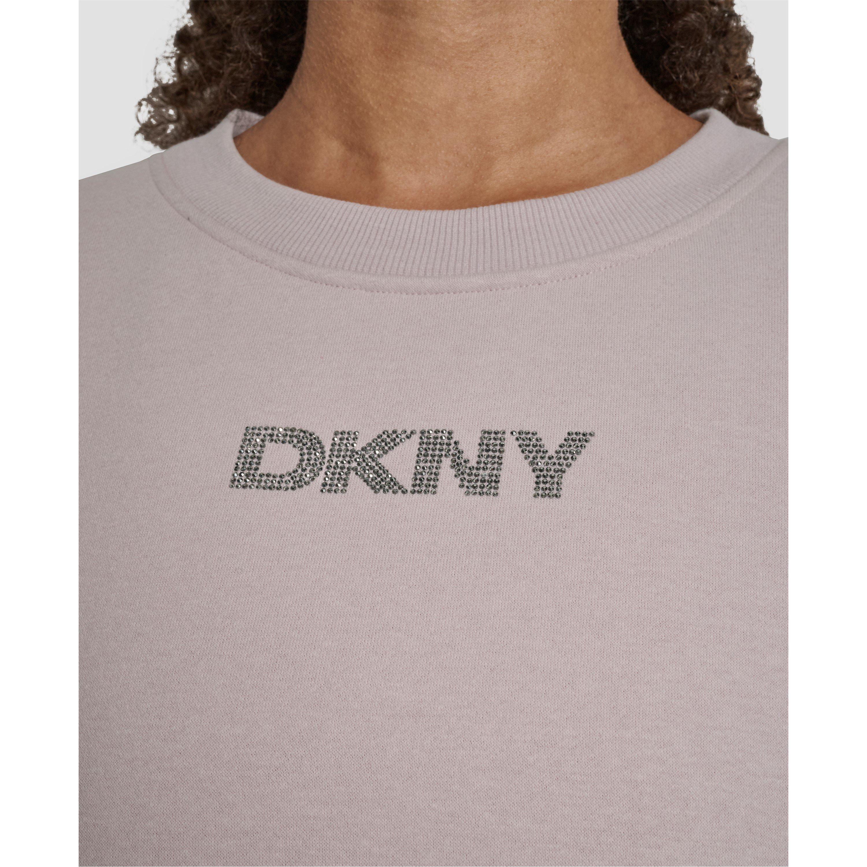 Allure - DKNY - Women's Cotton Logo Crew Sweatshirt - 5