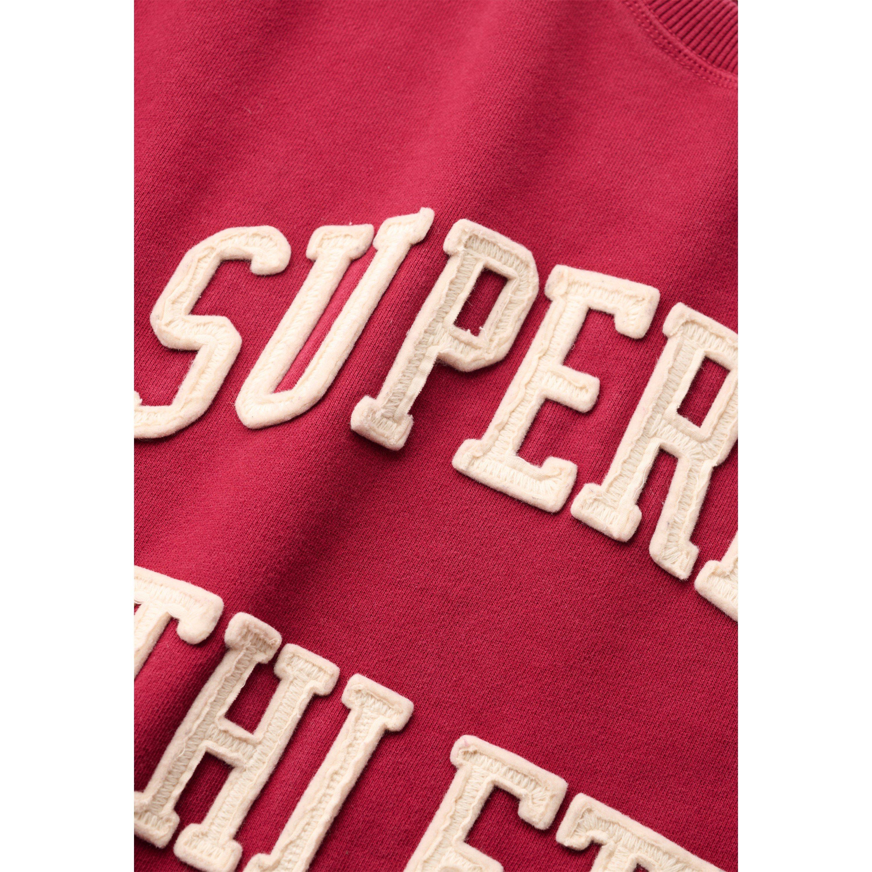 Bordeaux Rouge - Superdry - Women's Athletic Essentials Crew Sweatshirt - 4