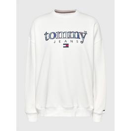 Tommy Jeans Tartan Applique Crew Neck Sweater