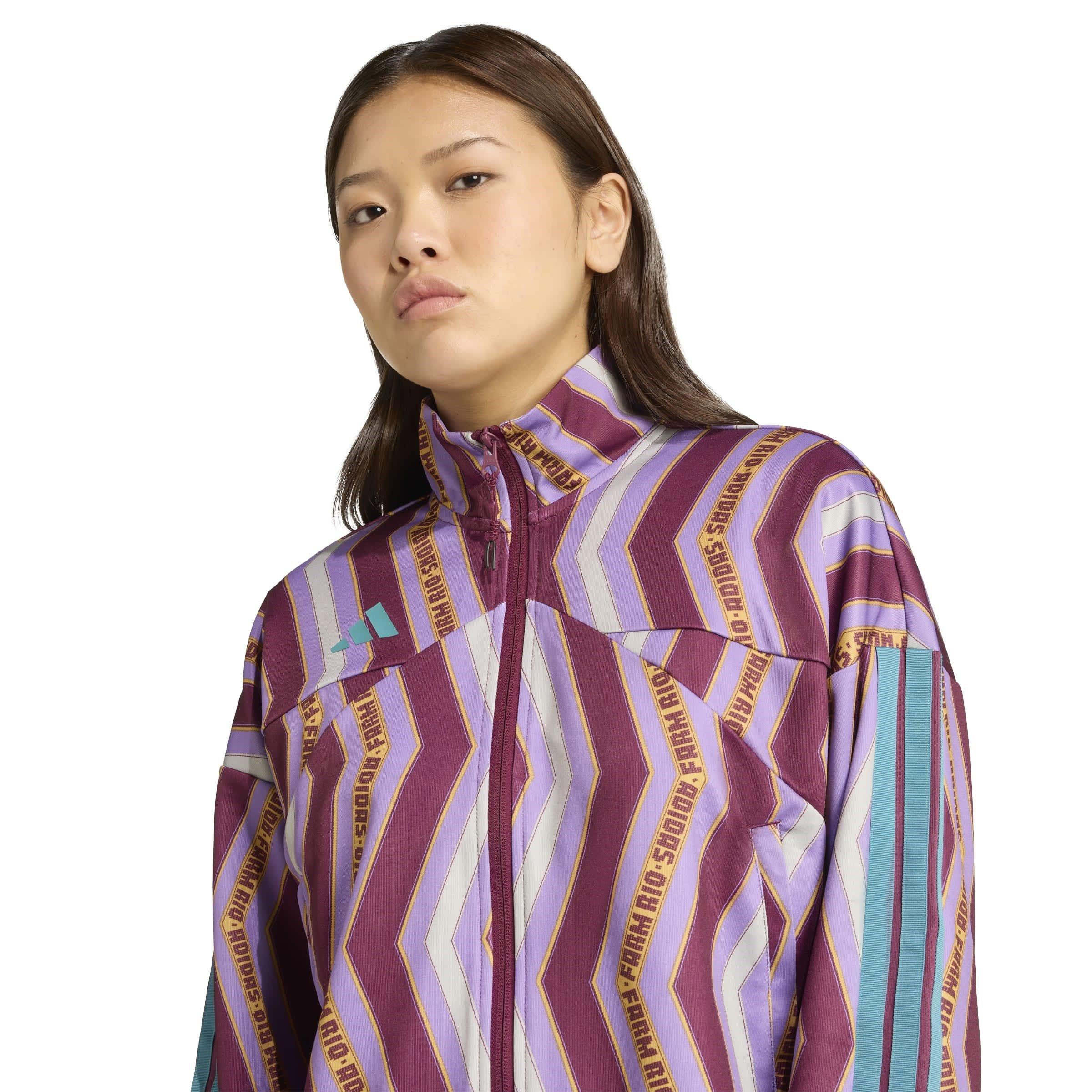A.Red/VioletFus - adidas - x FARM Tiro Womens Track Top - 4
