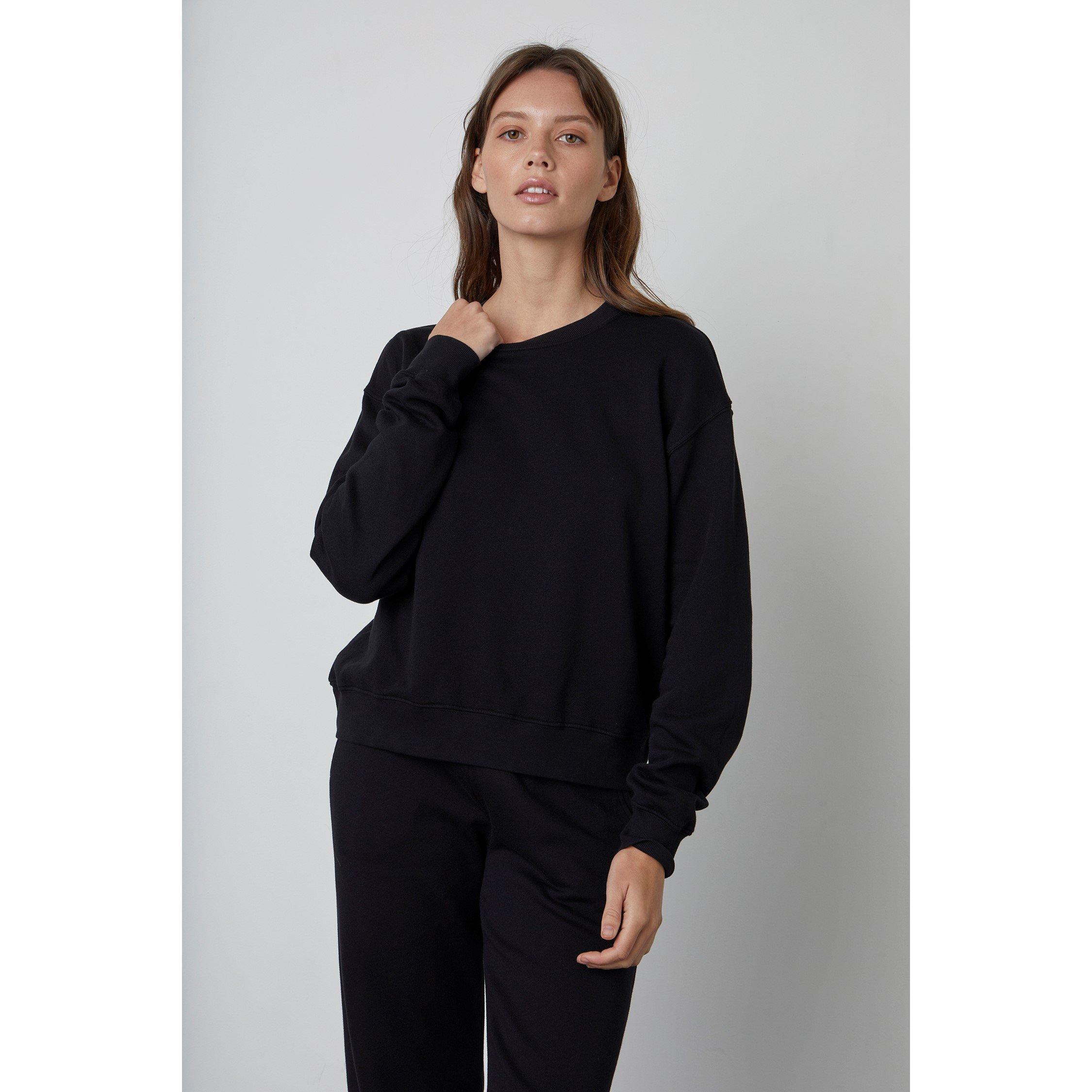 Black - Velvet by Graham and Spencer - Women's Crew Sweatshirt - 1