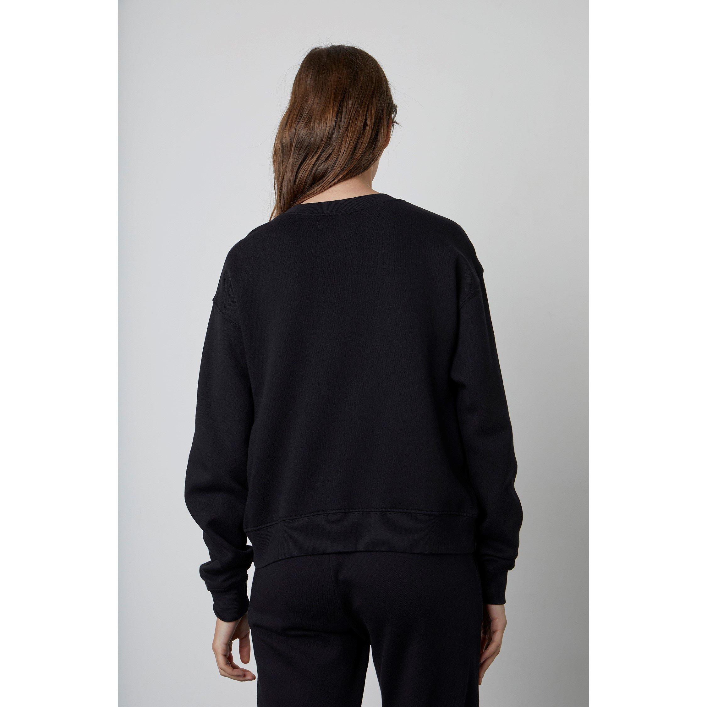 Black - Velvet by Graham and Spencer - Women's Crew Sweatshirt - 2