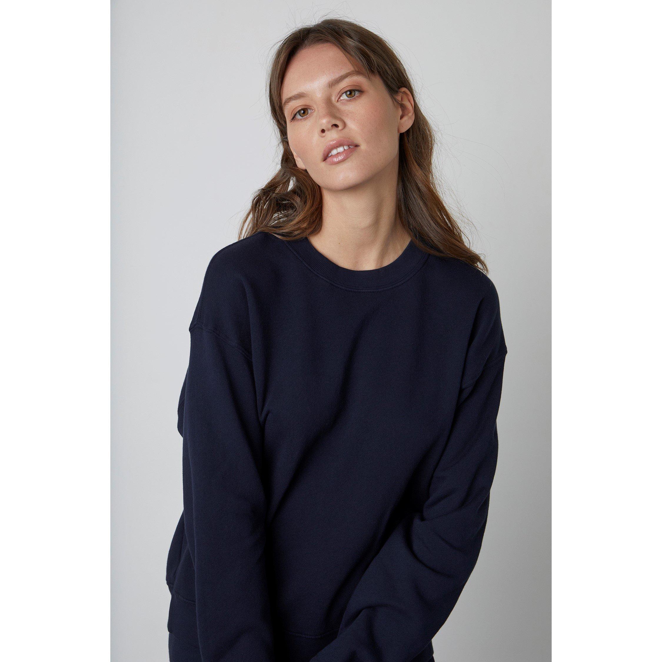 Velvet By Graham And Spencer Women's Crew Sweatshirt - Navy - 8 (XS)