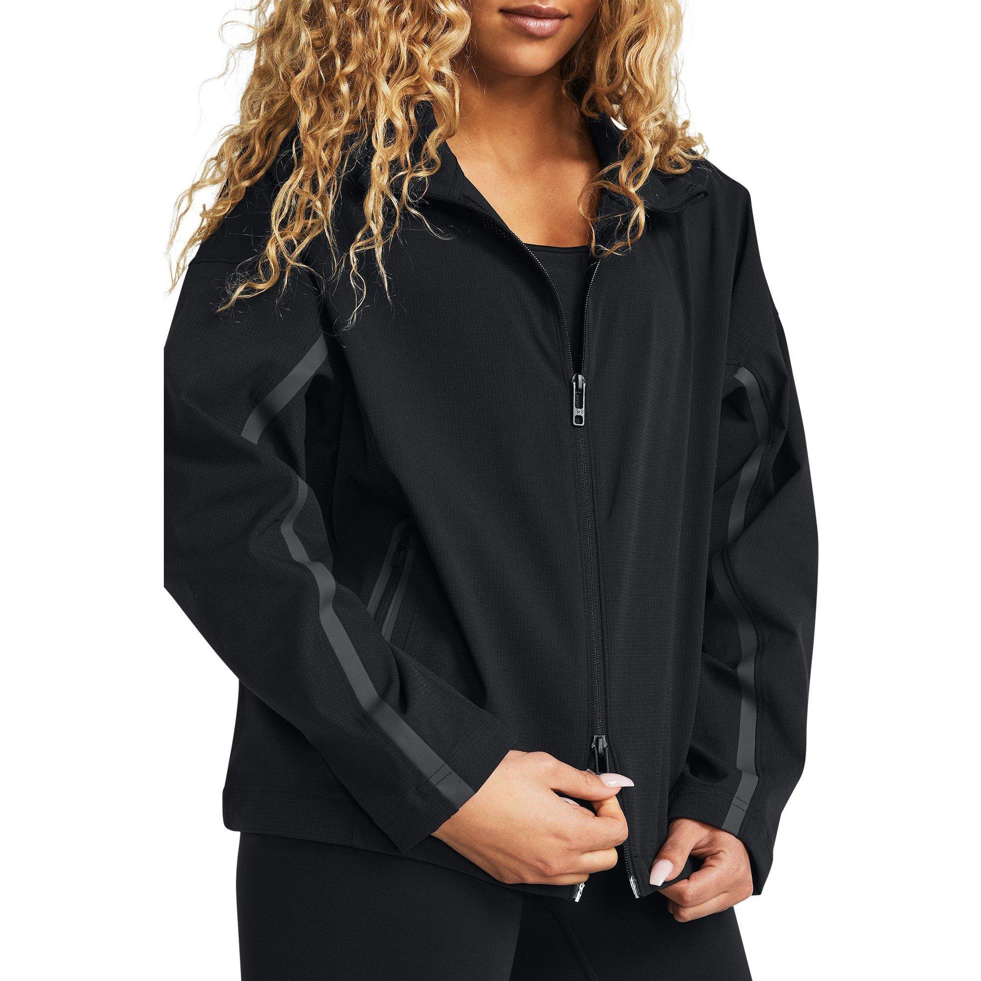 Black - Under Armour - Women's Vented Unstoppable Tracksuit Top - 12