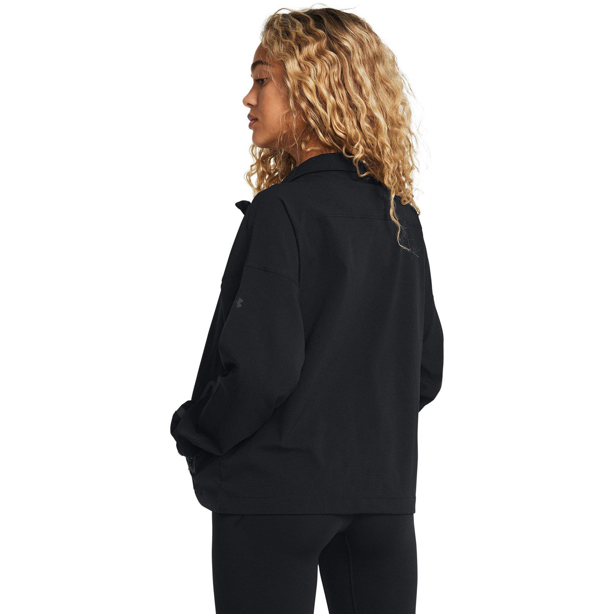 Black - Under Armour - Women's Vented Unstoppable Tracksuit Top - 4