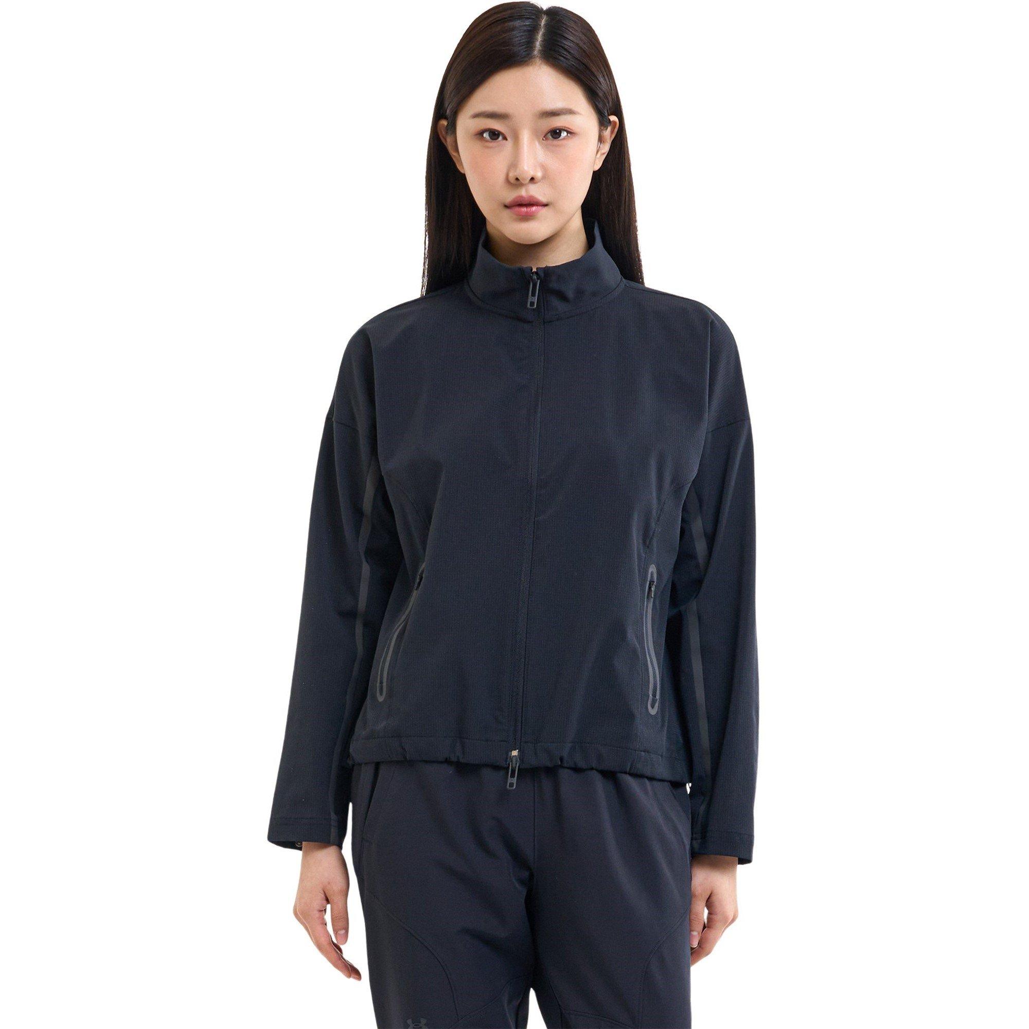 Black - Under Armour - Women's Vented Unstoppable Tracksuit Top - 5