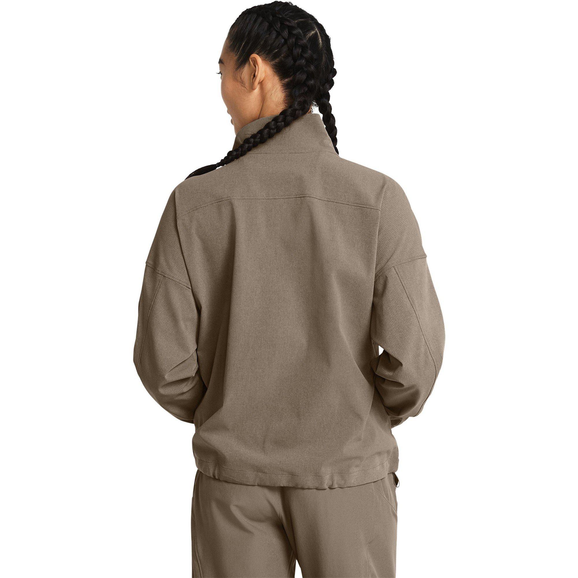 Brown - Under Armour - Women's Vented Unstoppable Tracksuit Top - 4