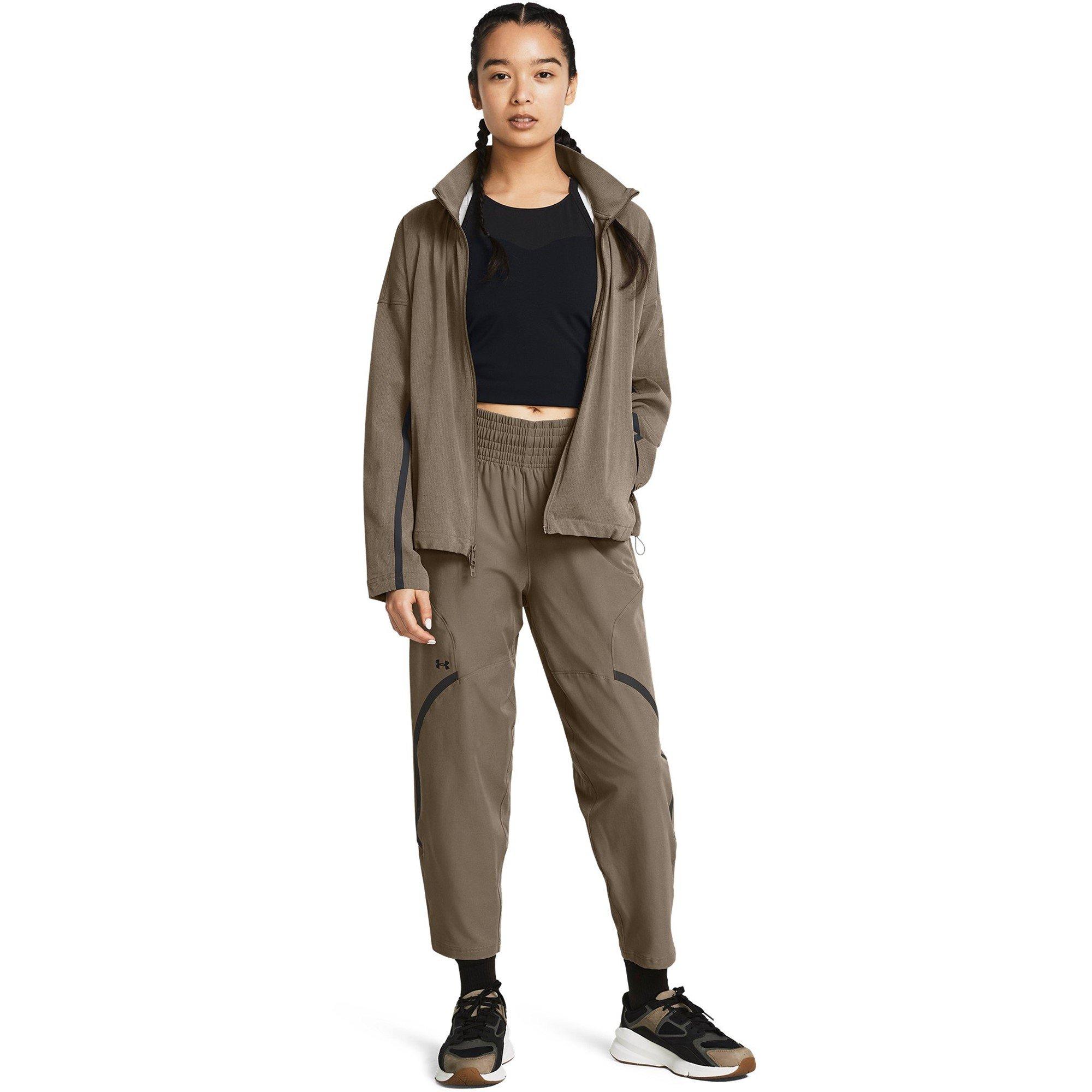 Brown - Under Armour - Women's Vented Unstoppable Tracksuit Top - 7