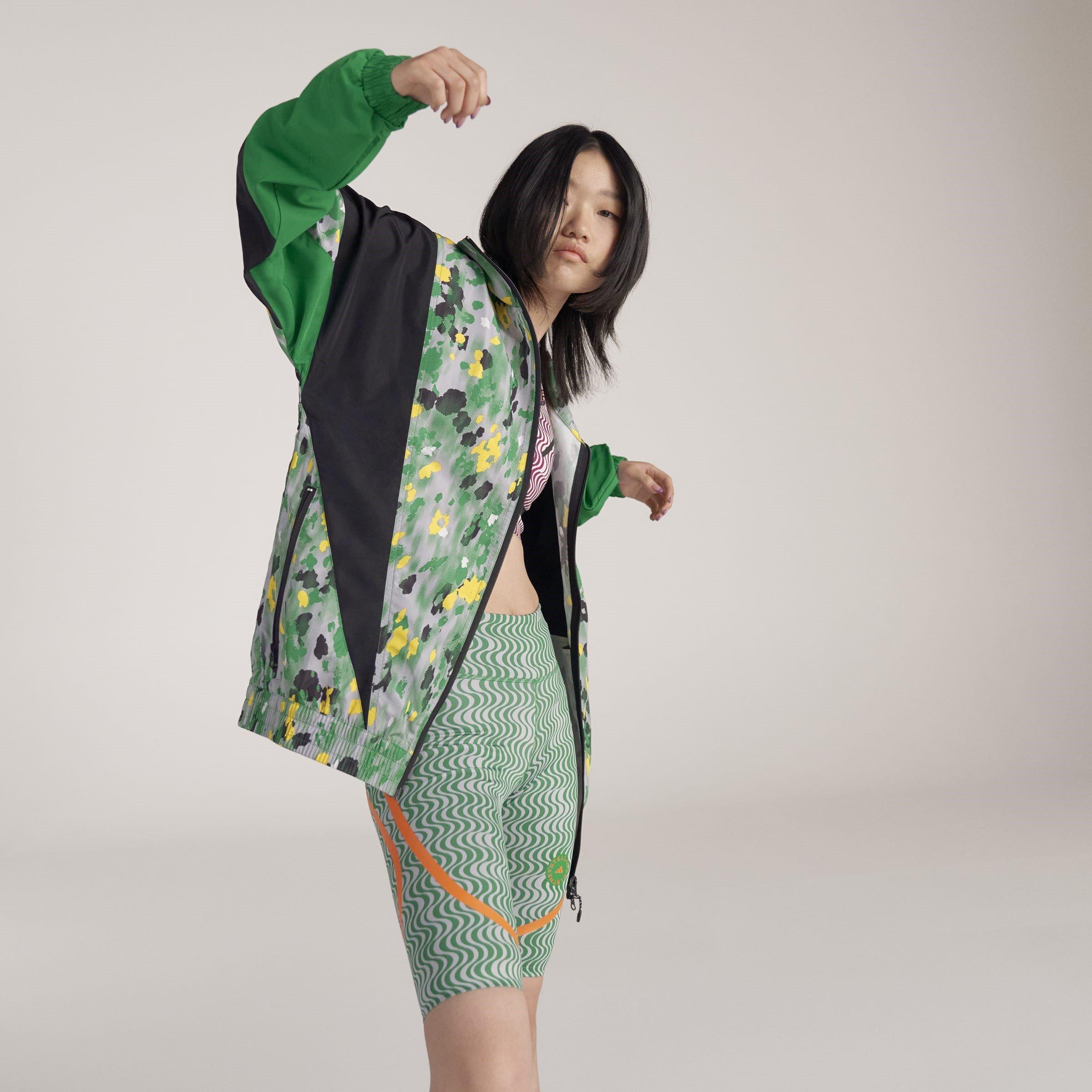 Black - adidas by Stella McCartney - Women's Printed Woven Tracksuit Top - 12