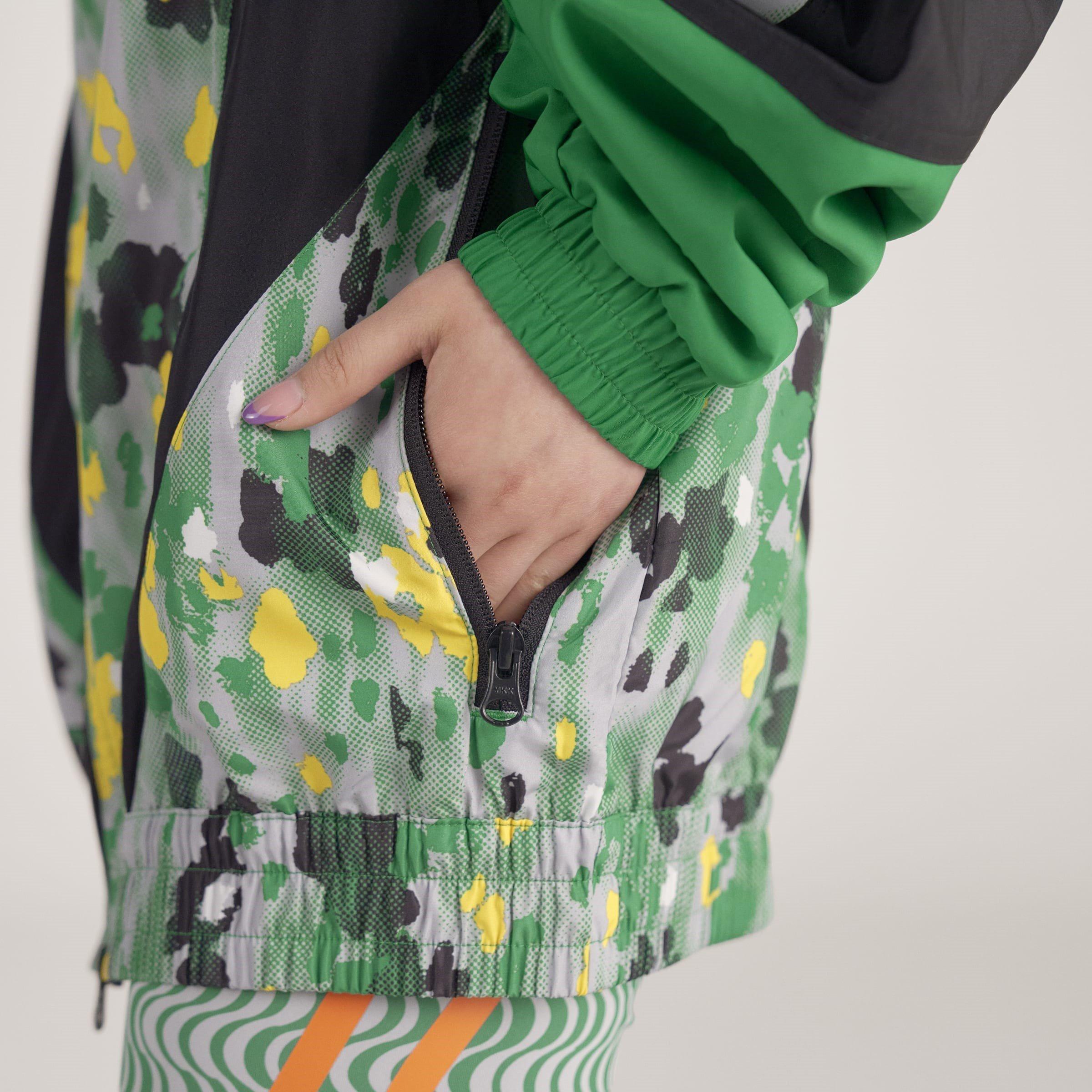 Black - adidas by Stella McCartney - Women's Printed Woven Tracksuit Top - 13