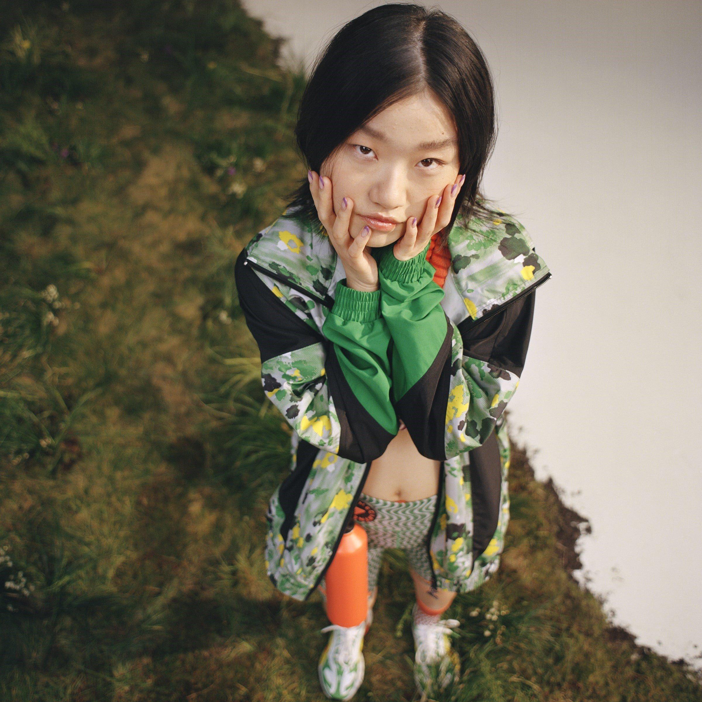 Black - adidas by Stella McCartney - Women's Printed Woven Tracksuit Top - 15