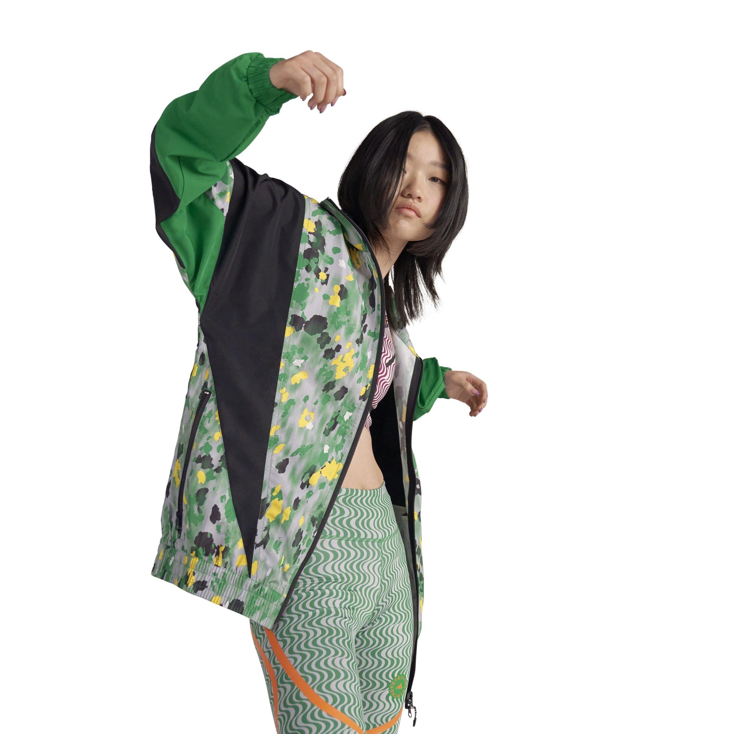 Black - adidas by Stella McCartney - Women's Printed Woven Tracksuit Top - 3