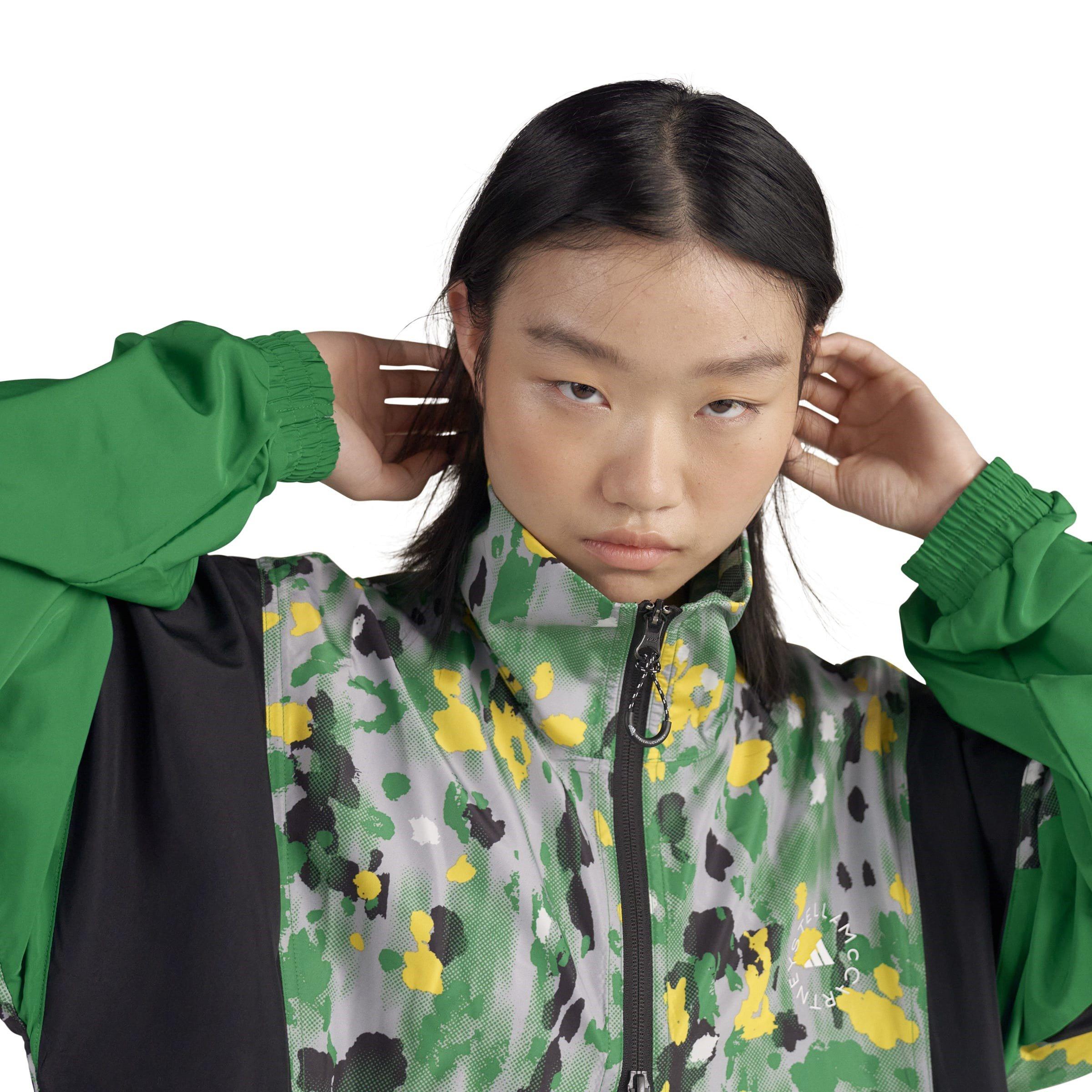 Black - adidas by Stella McCartney - Women's Printed Woven Tracksuit Top - 6