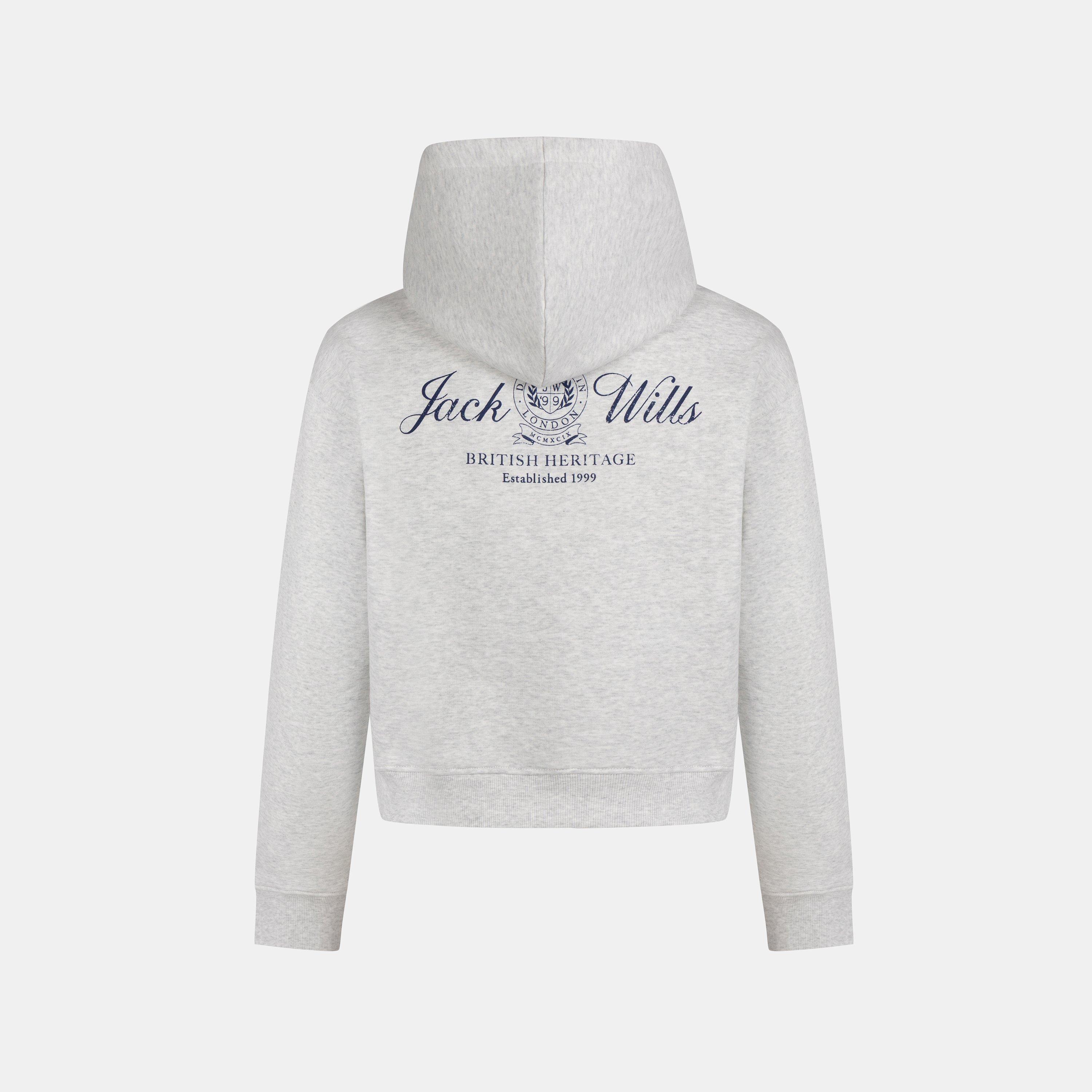 Grey Marl - Jack Wills - JW Emblem OTH Hoodie - 2