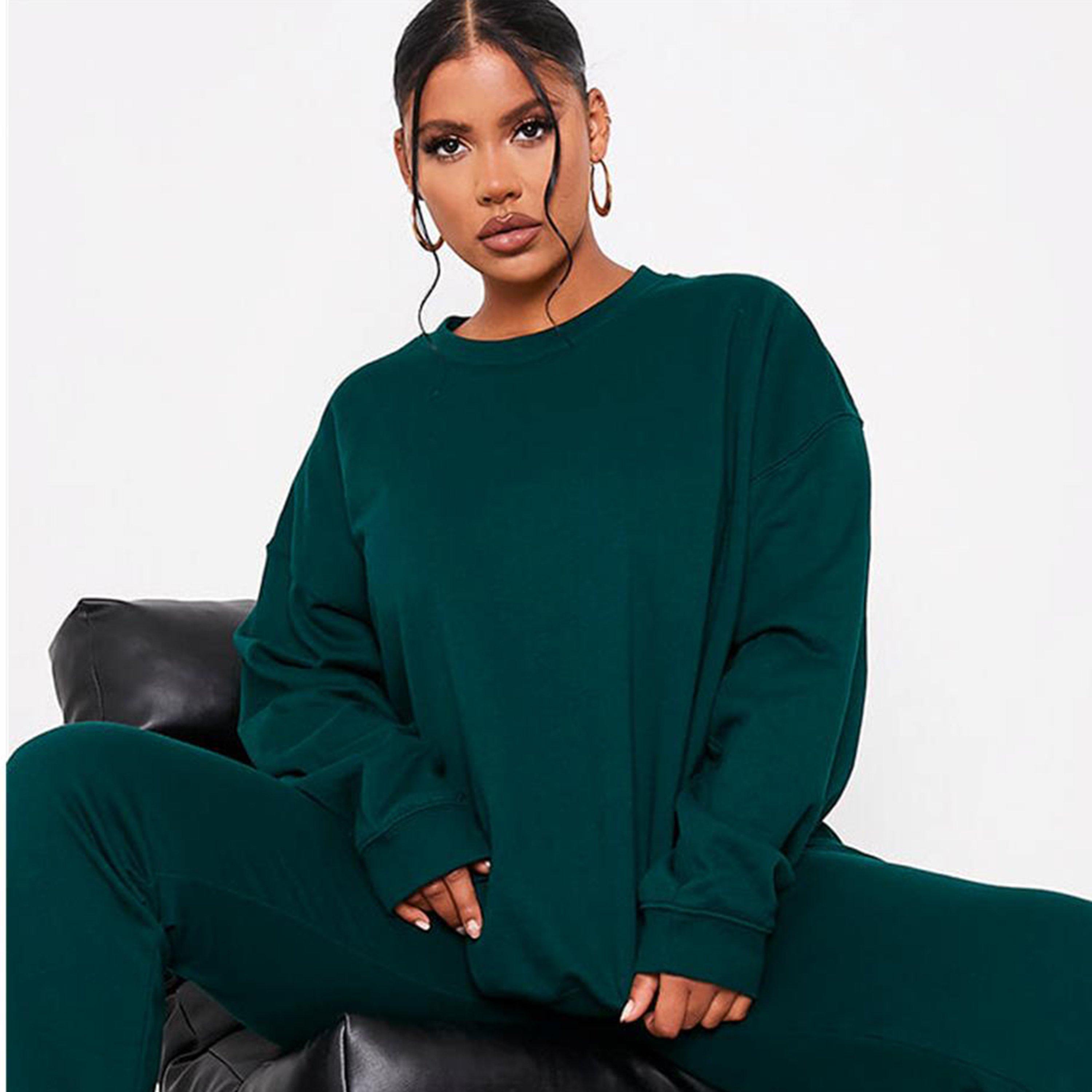 Groen - I Saw It First - ISAWITFIRST Ultimate Oversized Crew Neck Sweatshirt - 1