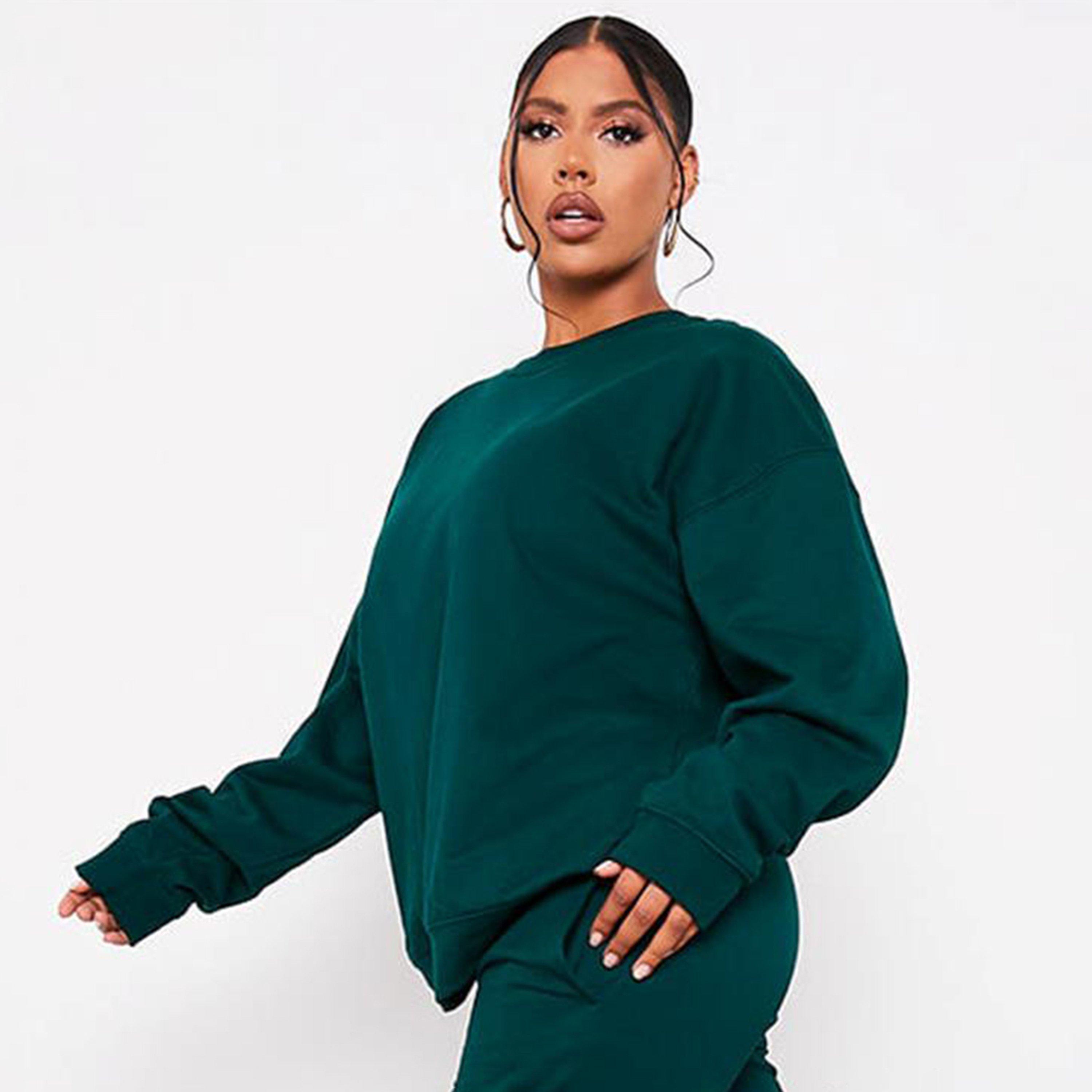 Groen - I Saw It First - ISAWITFIRST Ultimate Oversized Crew Neck Sweatshirt - 3