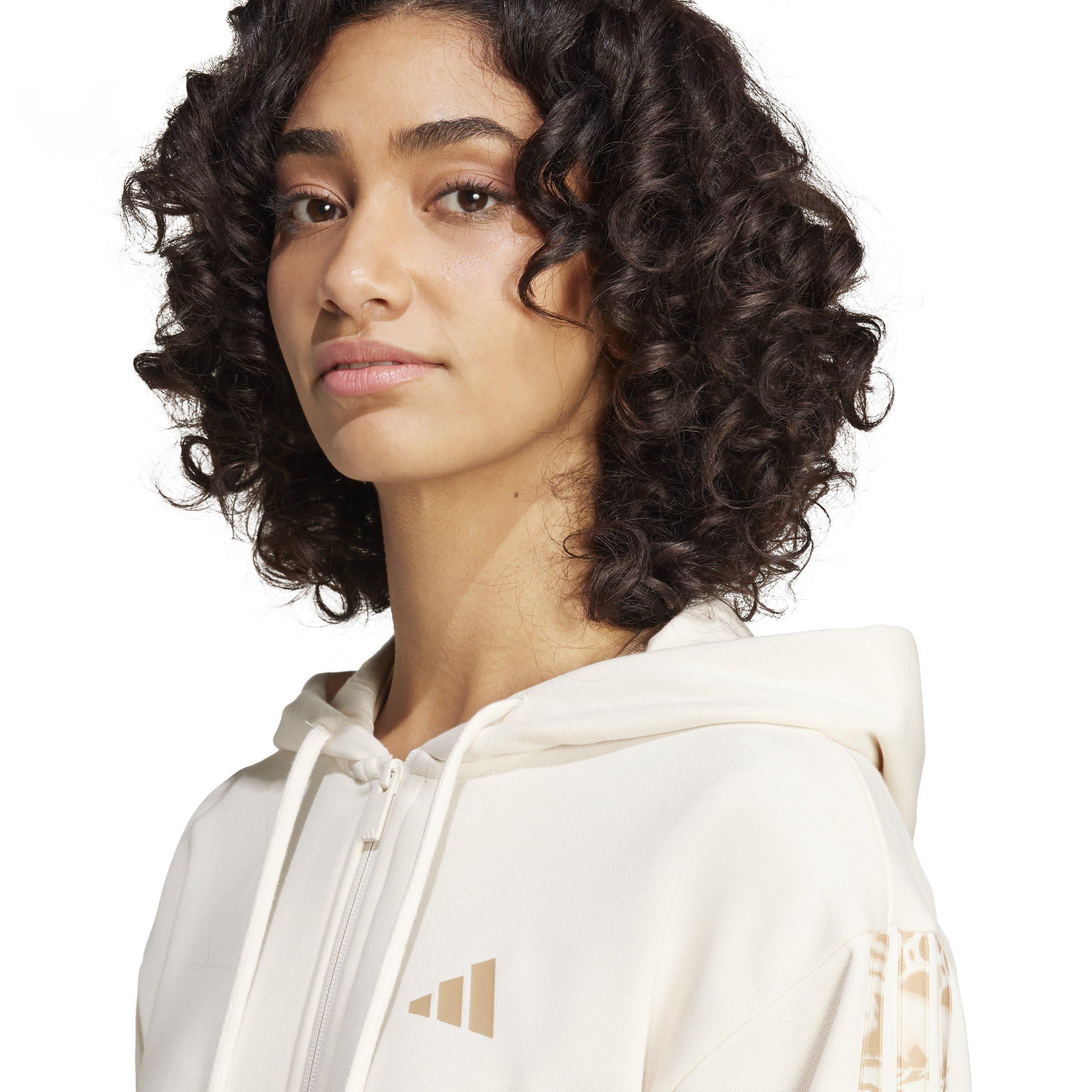 Wonwhi/Wonwhi - adidas - Essentials 3 Stripe Full-Zip Hoodie Womens - 5