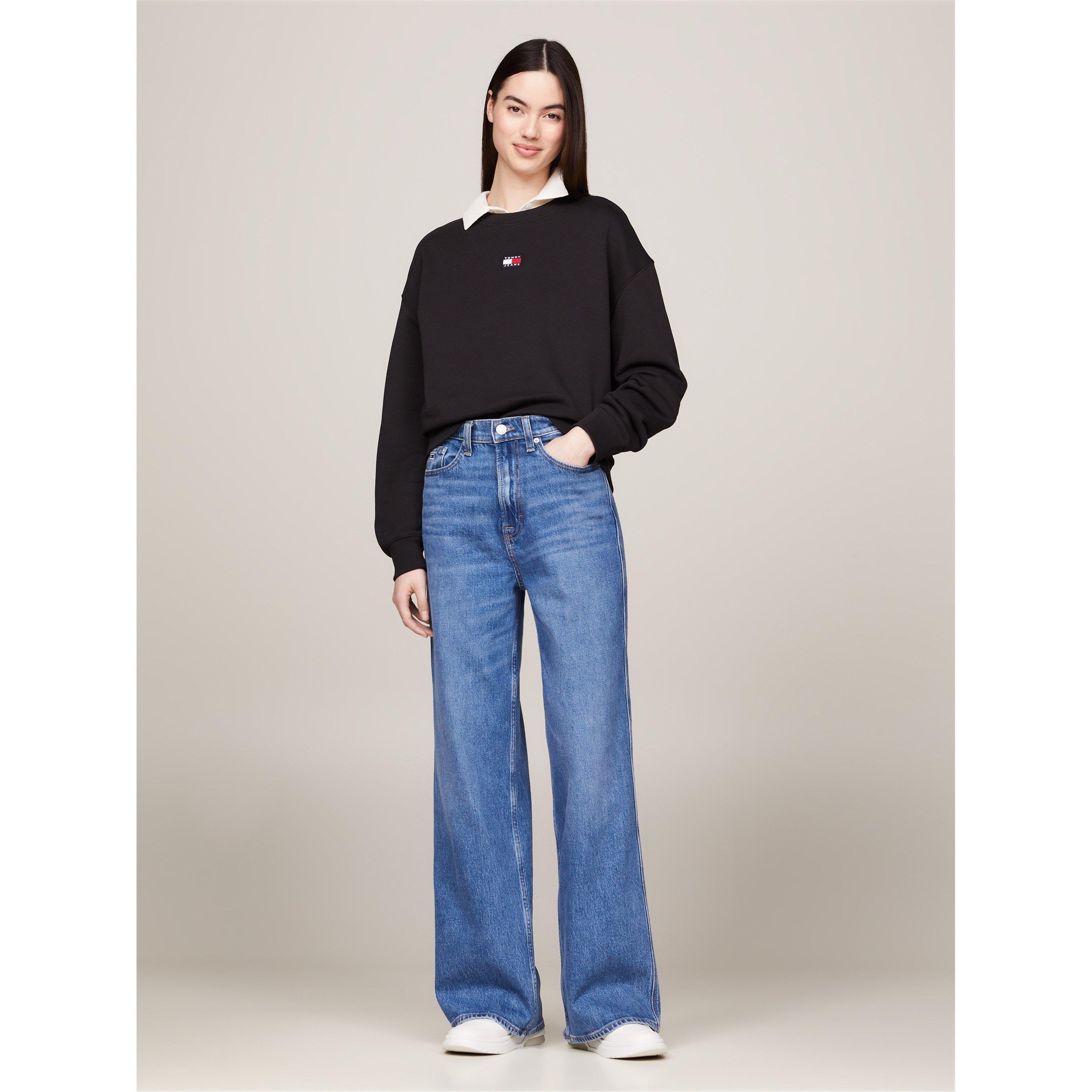 Black - Tommy Jeans - Women's Badge Crew Sweatshirt - 3