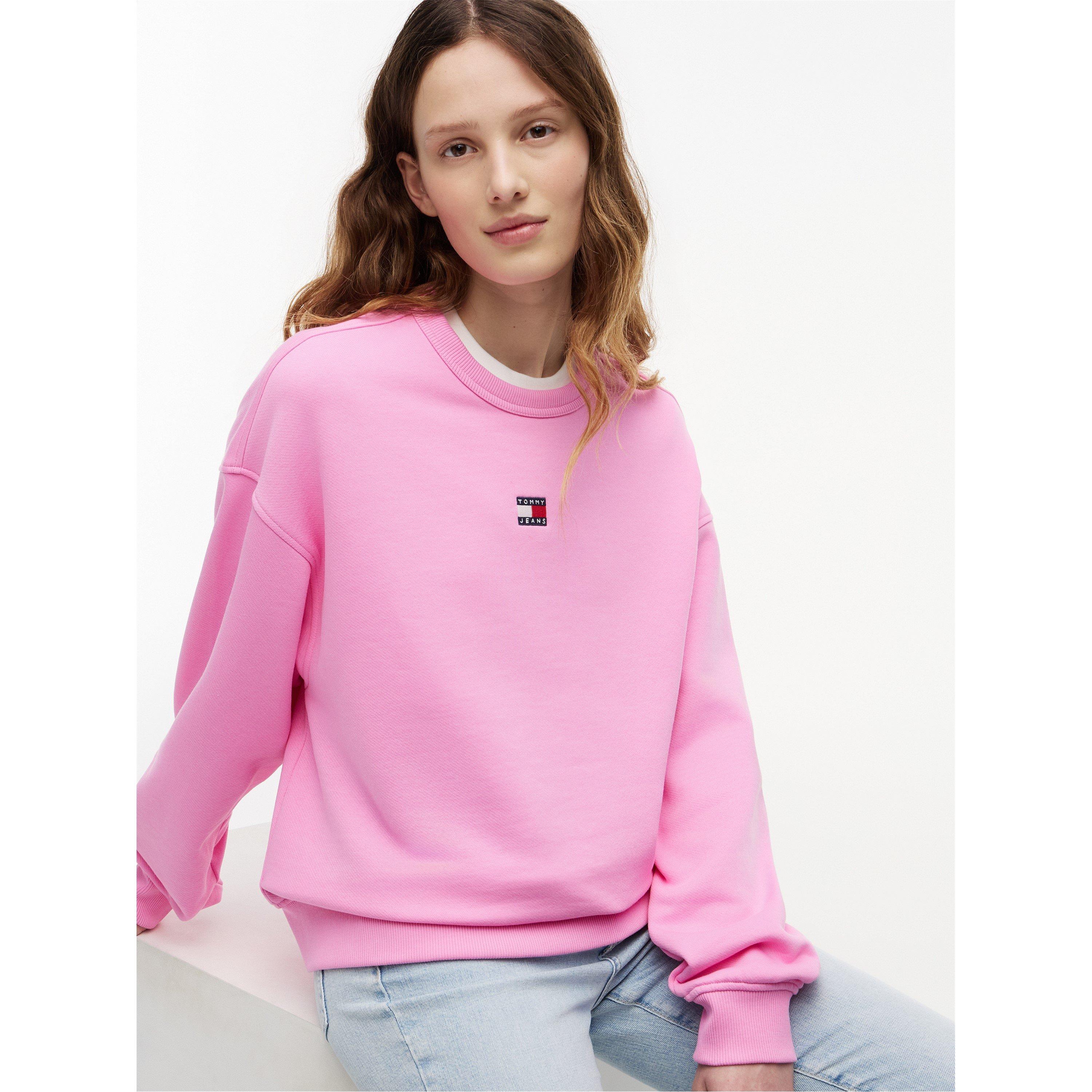 Pink Daisy - Tommy Jeans - Women's Badge Crew Sweatshirt - 4