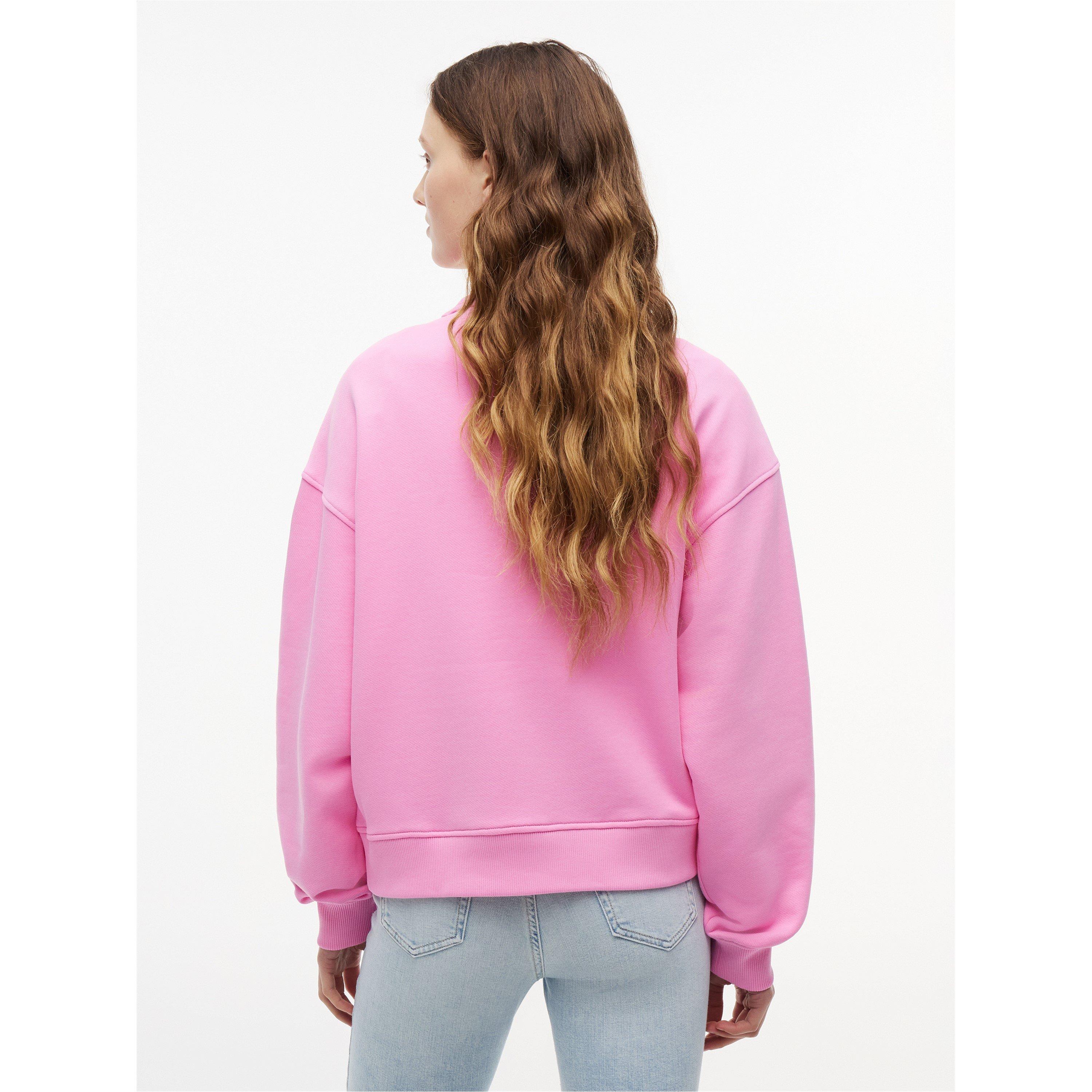 Pink Daisy - Tommy Jeans - Women's Badge Crew Sweatshirt - 5