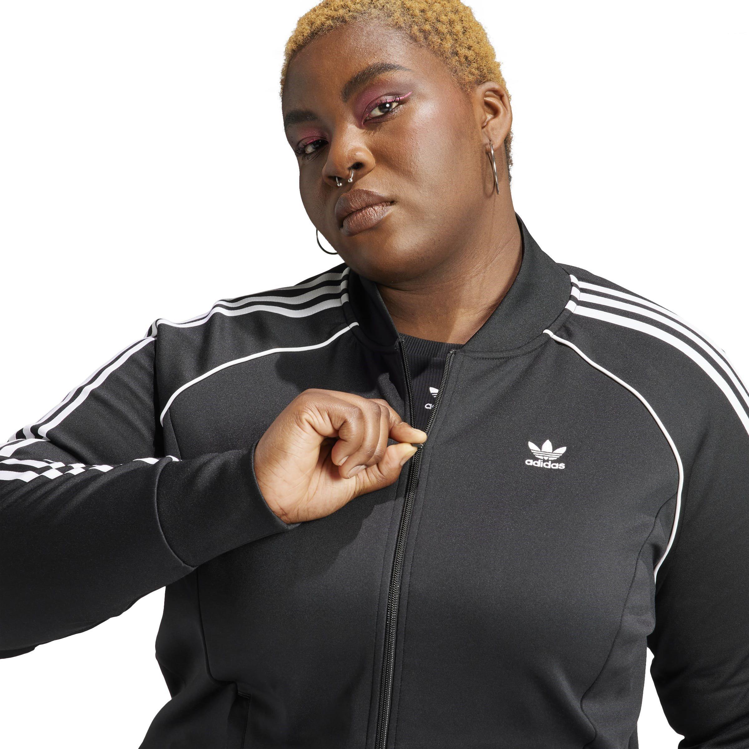 Black - adidas Originals - adidas Signature Three Stripe Track Top Womens - 5