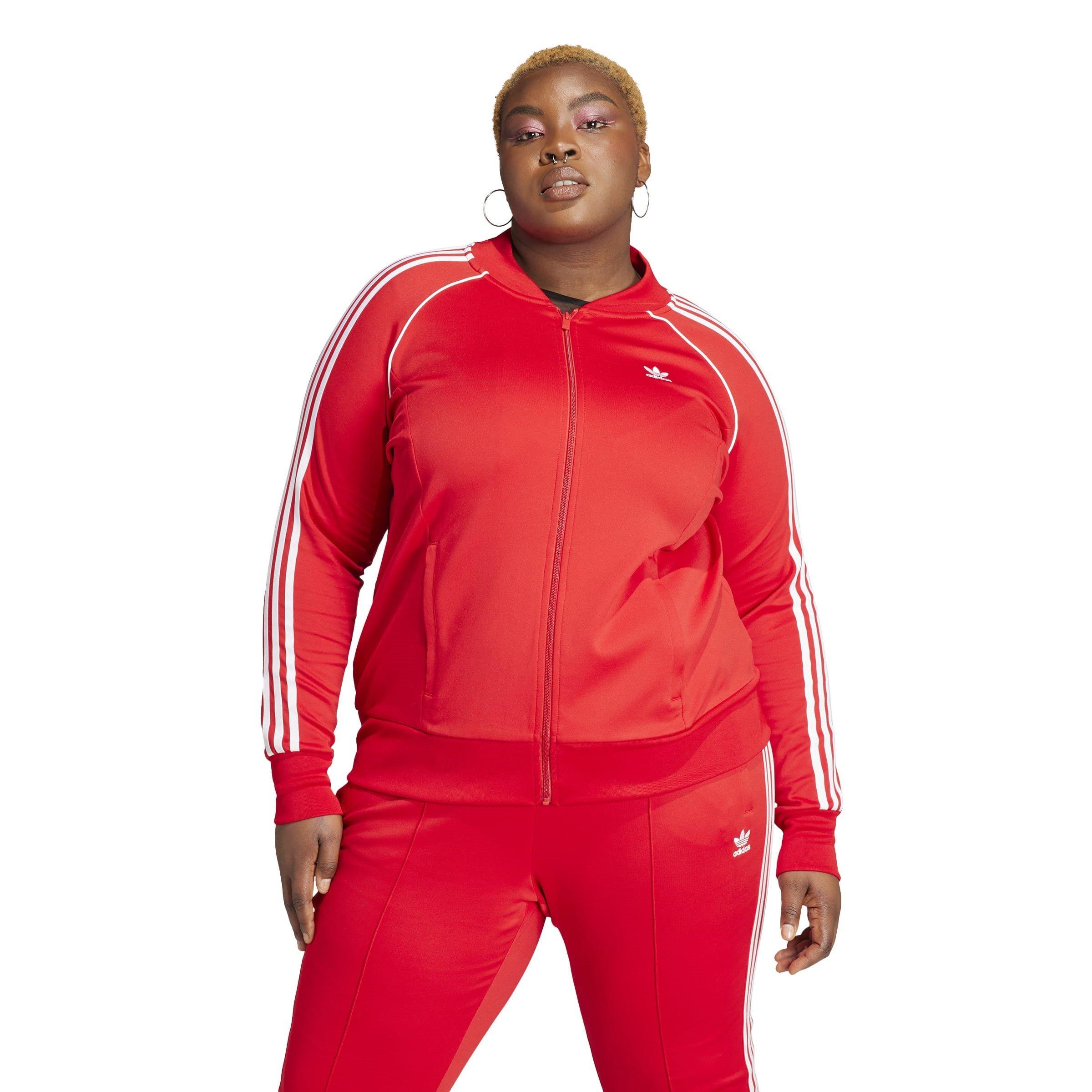 Red - adidas Originals - Signature Three Stripe Track Top Womens - 2