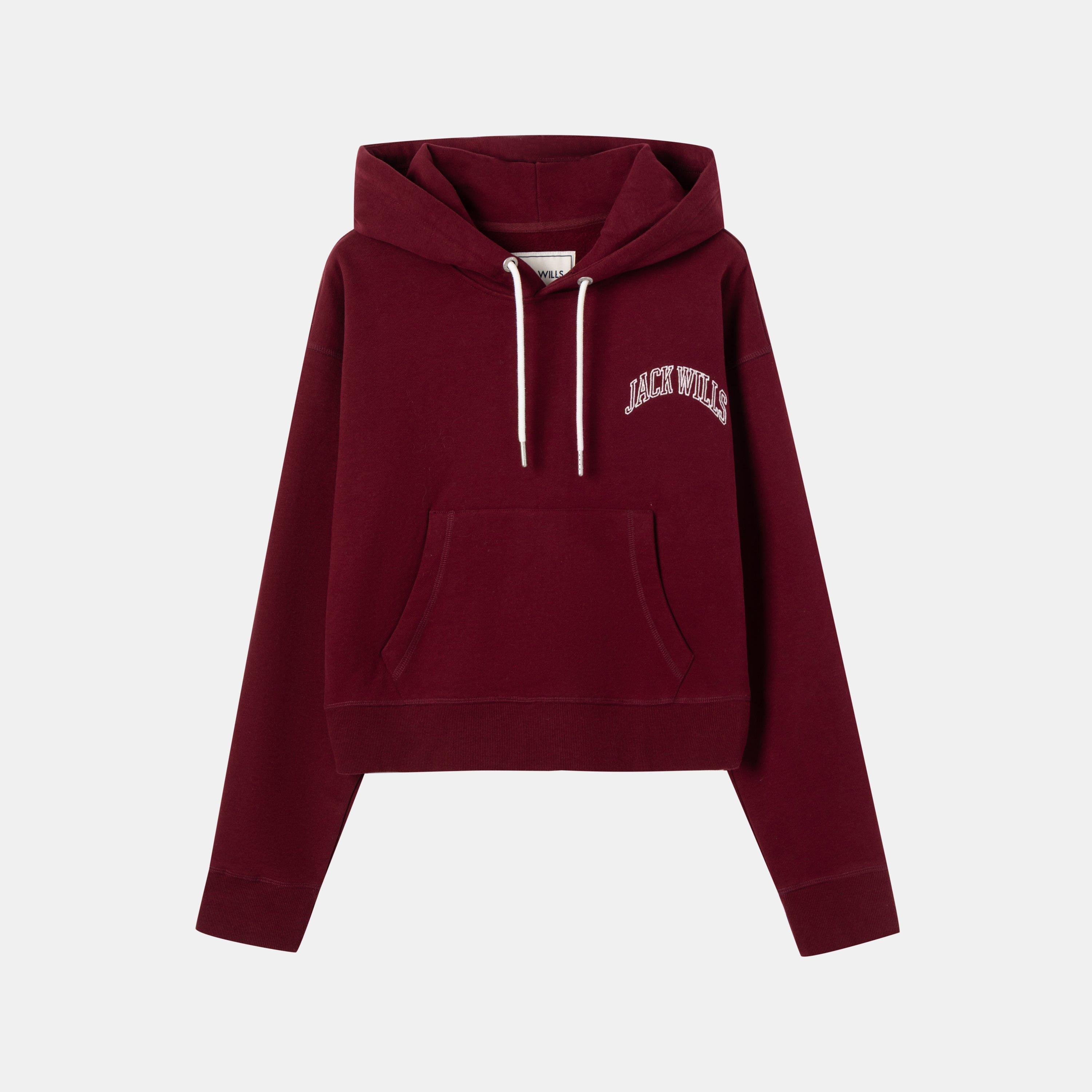 Burgundy - Jack Wills - JW Sport Hoodie Ladies - 1
